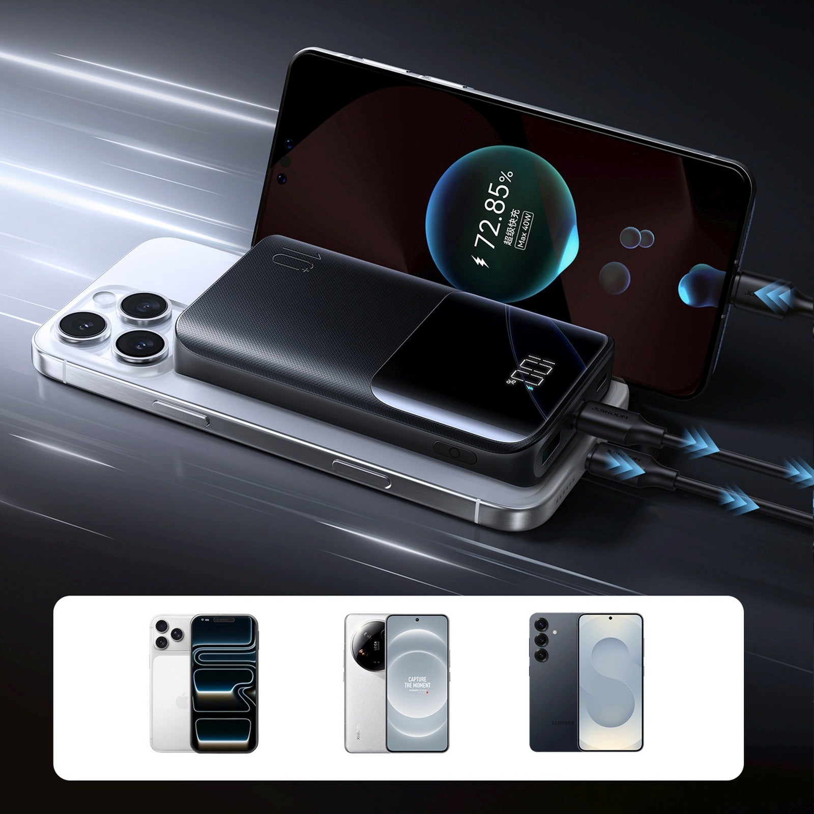 Power Banks – Powerbank 10000mAh 22.5W USB-A USB-C with display - Carlat