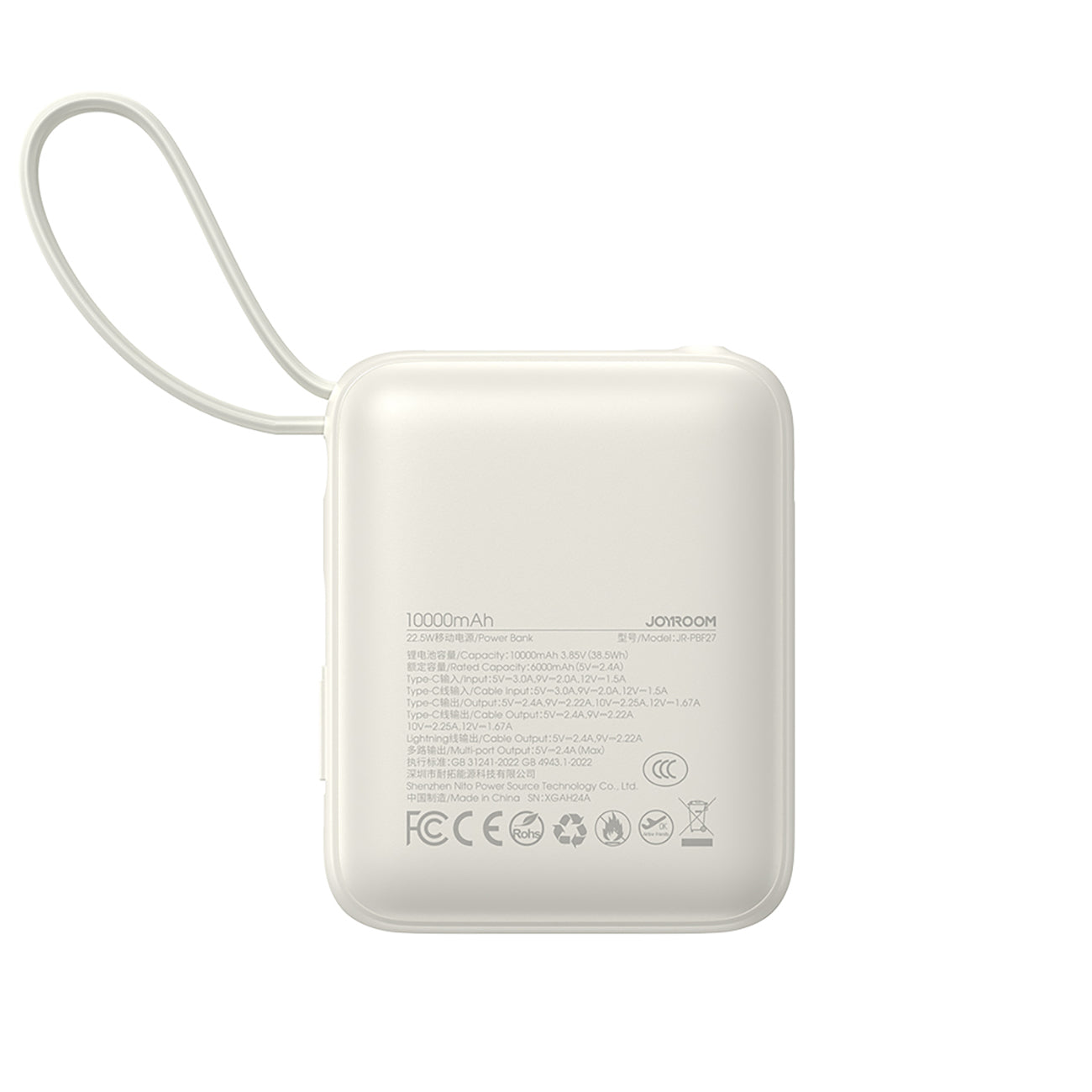 Power Banks – Powerbank 10000mAh 22.5W with built-in USB-C Lightning - Carlat