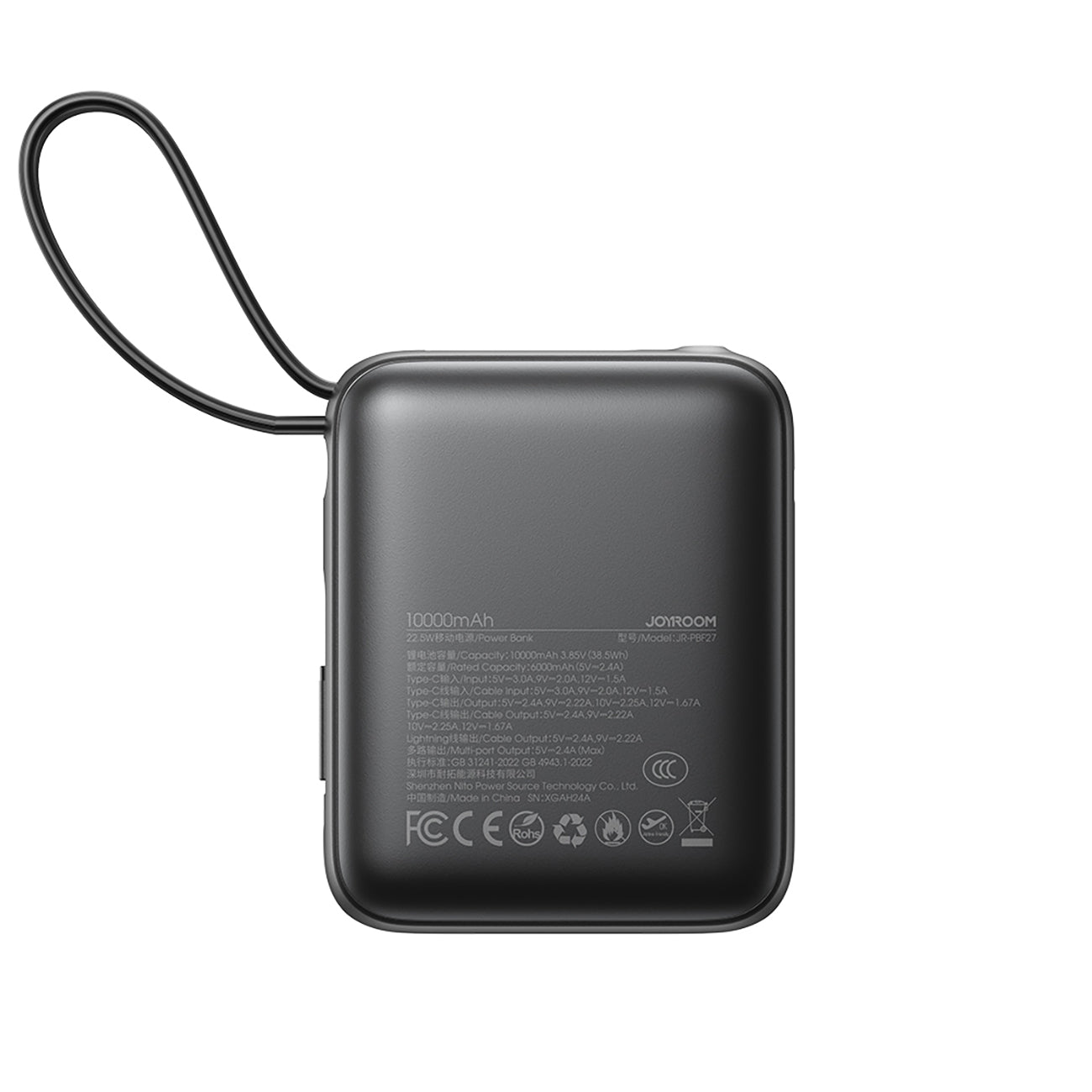 Power Banks – Powerbank 10000mAh 22.5W with built-in USB-C Lightning - Carlat
