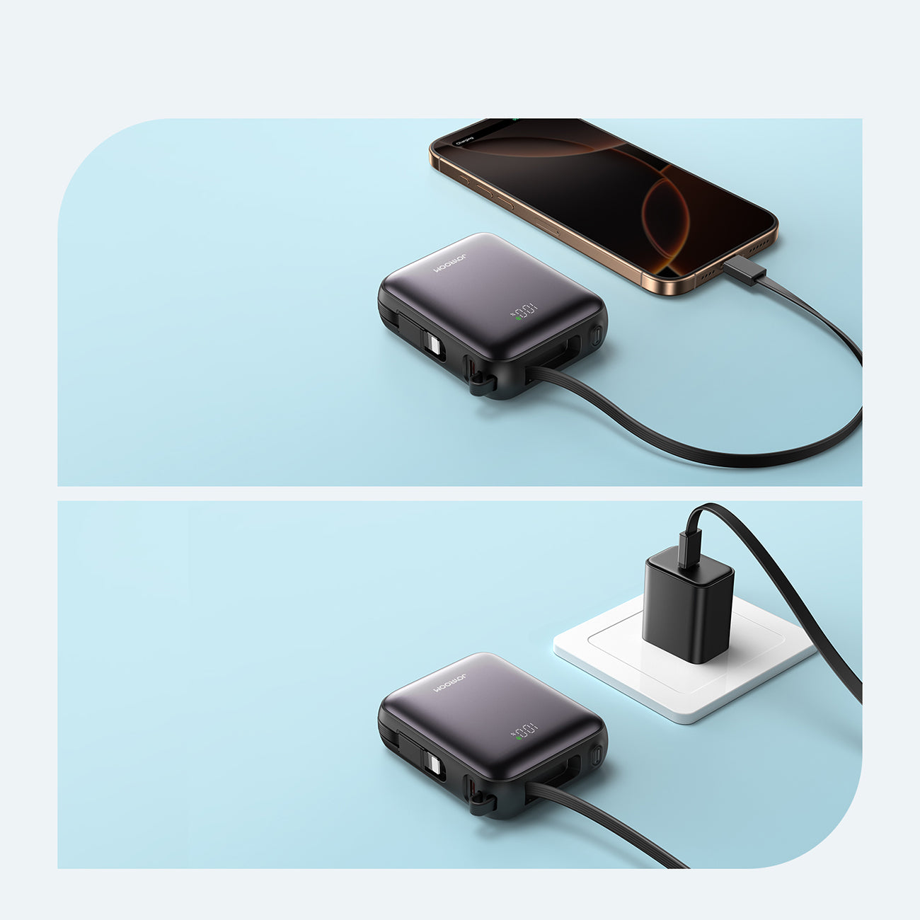 Power Banks – Powerbank 10000mAh 22.5W with built-in USB-C Lightning - Carlat