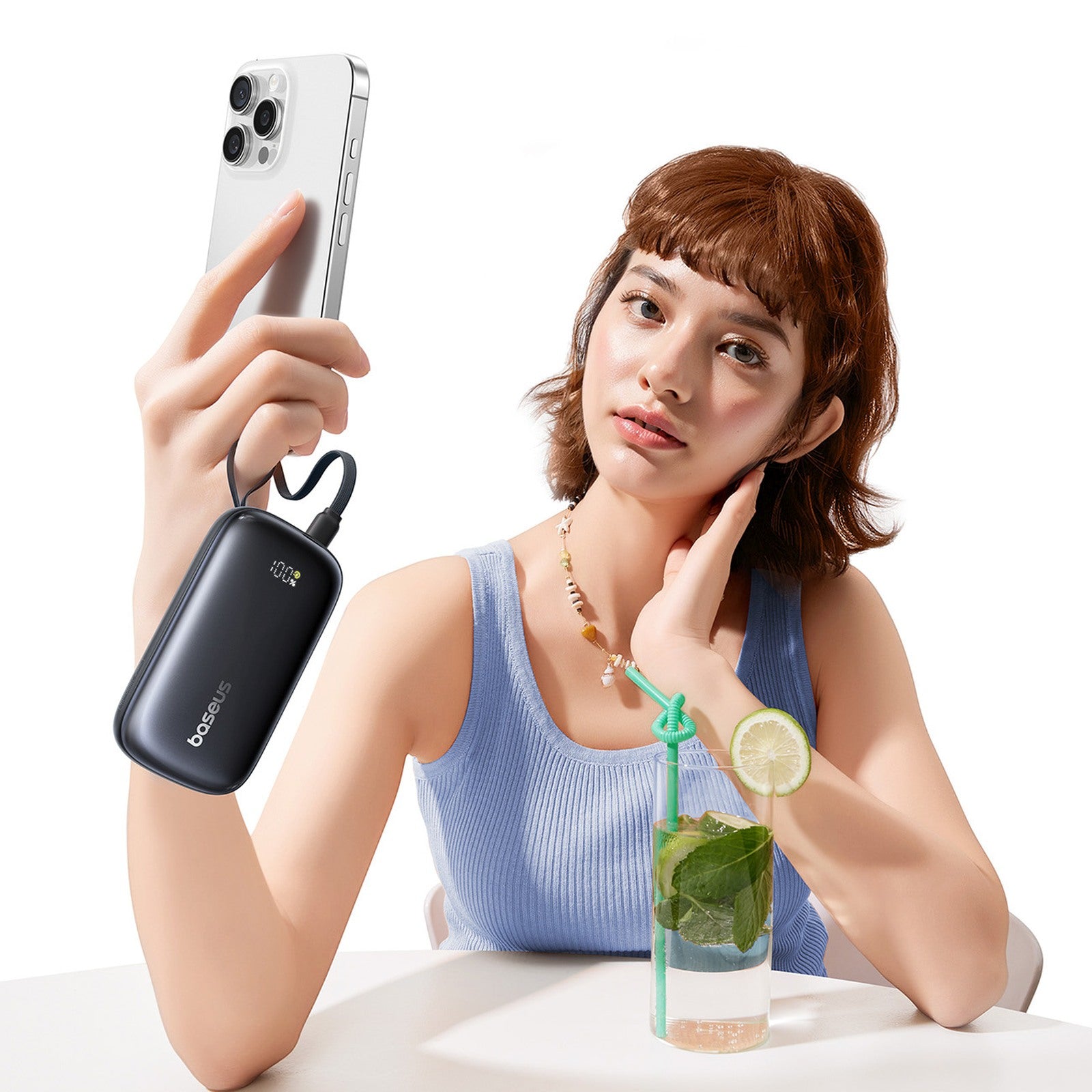 Power Banks – Powerbank 10000mAh 22.5W with detachable cable display - Carlat