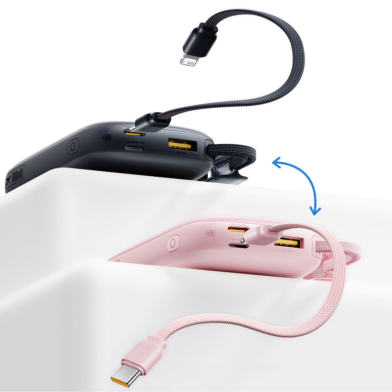 Power Banks – Powerbank 10000mAh 22.5W with detachable cable display - Carlat