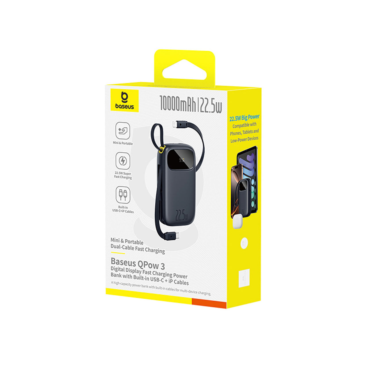 Power Banks – Powerbank 10000mAh 22.5W with display with USB-C - Carlat