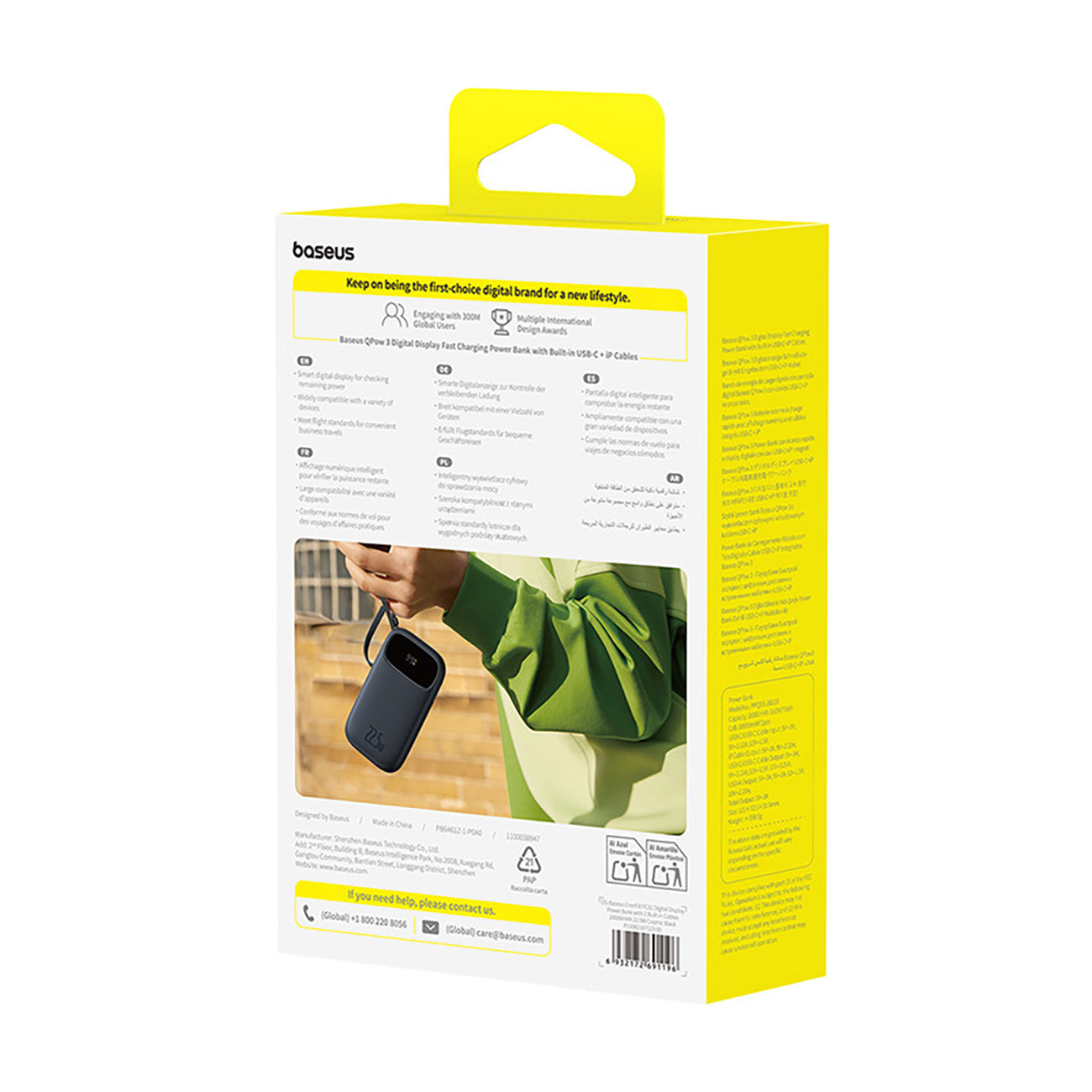 Power Banks – Powerbank 10000mAh 22.5W with display with USB-C - Carlat