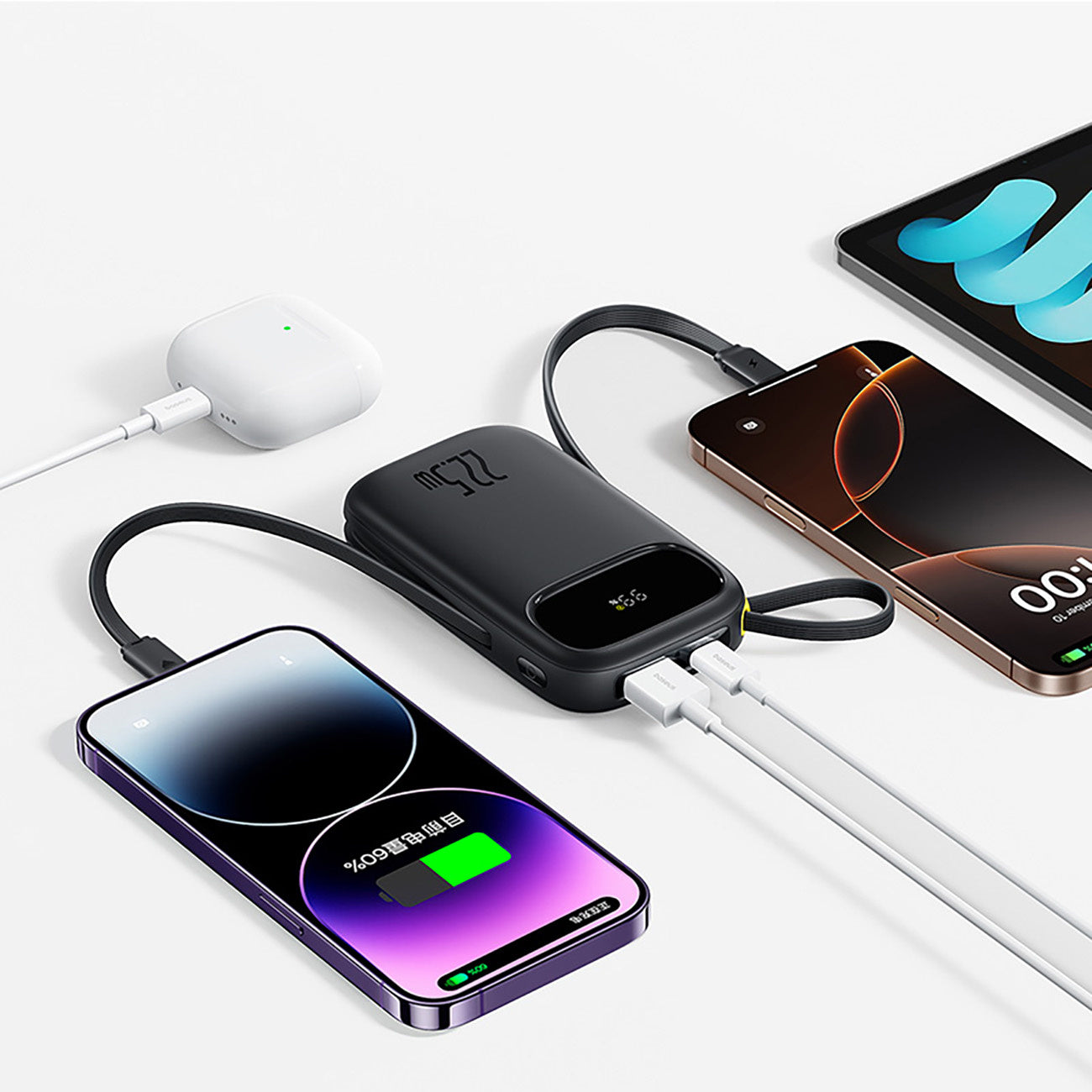 Power Banks – Powerbank 10000mAh 22.5W with display with USB-C - Carlat