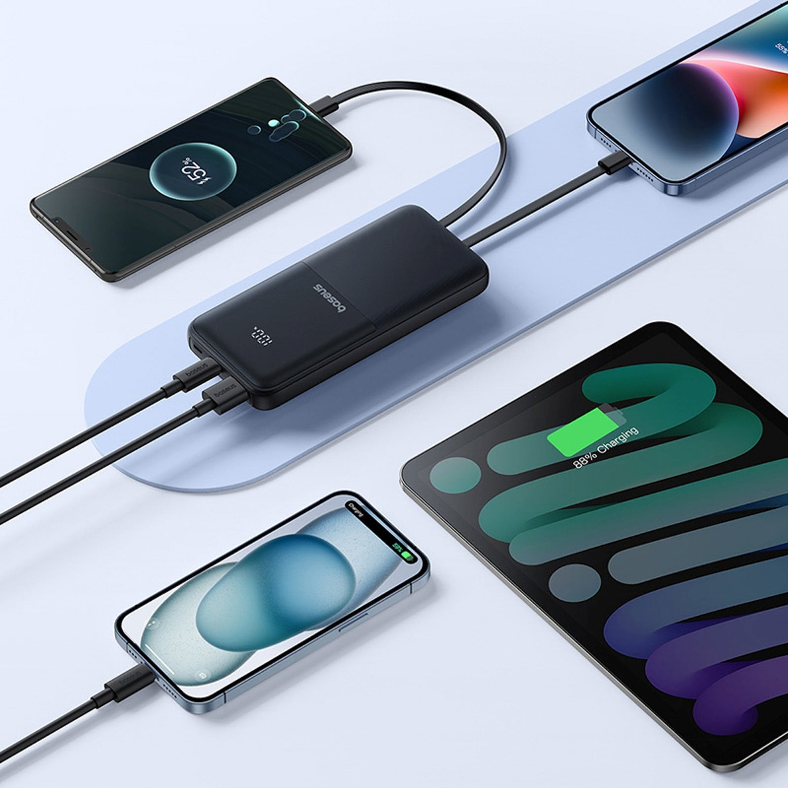 Power Banks – Powerbank 10000mAh 22.5W with display with USB-C - Carlat