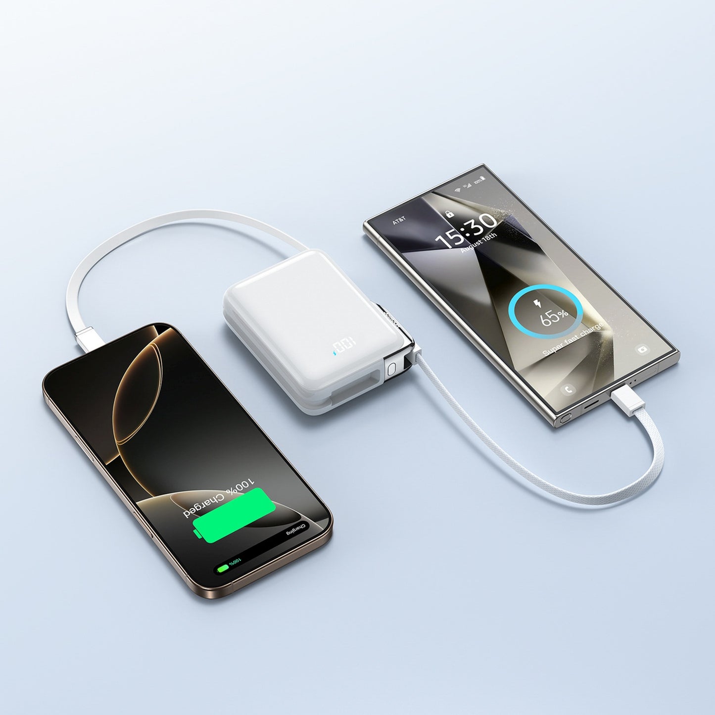 Power Banks – Powerbank 10000mAh 30W with built-in USB-C cable - Carlat