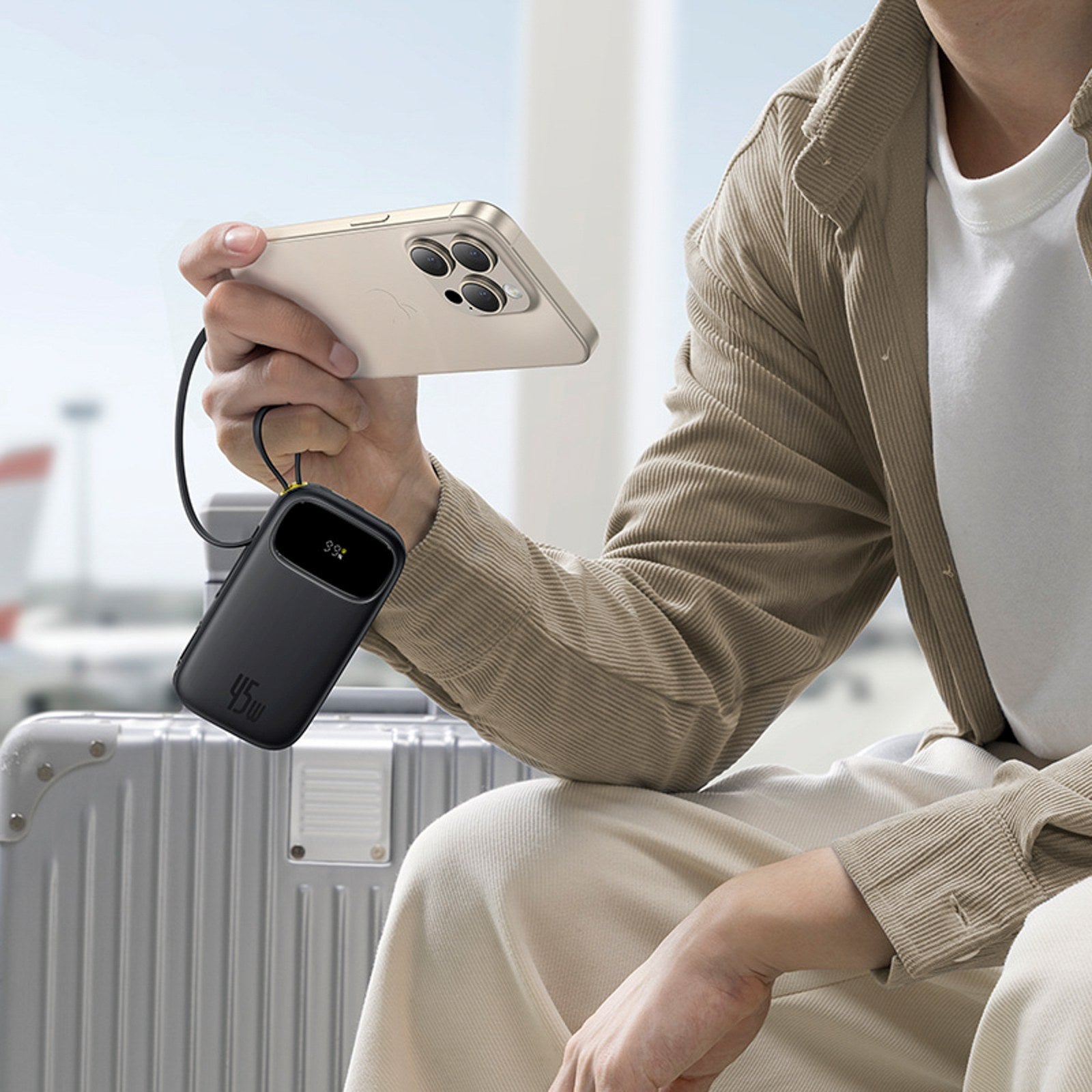 Power Banks – Powerbank 10000mAh 45W with USB-C cables iPhone - Carlat