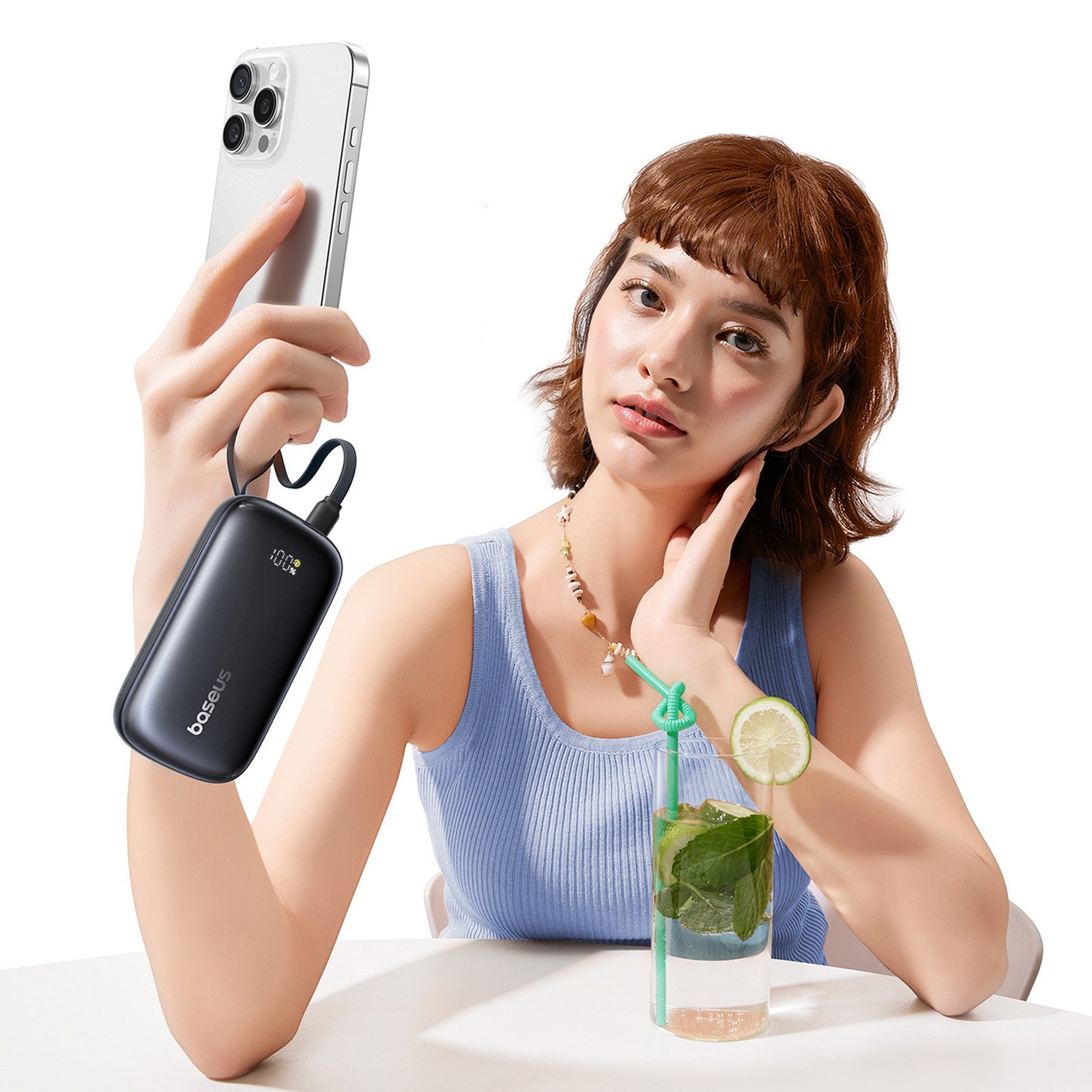Power Banks – Powerbank 10000mAh 45W with lanyard cable EnerFill - Carlat