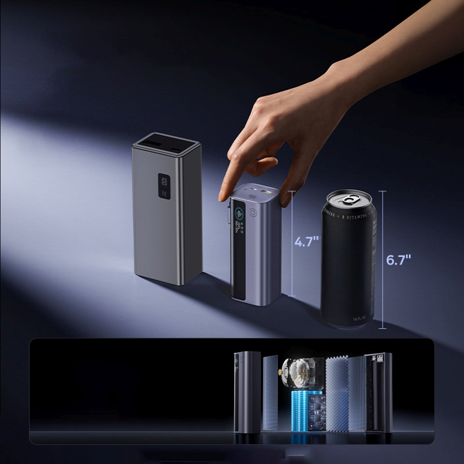 Power Banks – Powerbank 10000mAh EnerGeek GR11 with retractable cable - Carlat