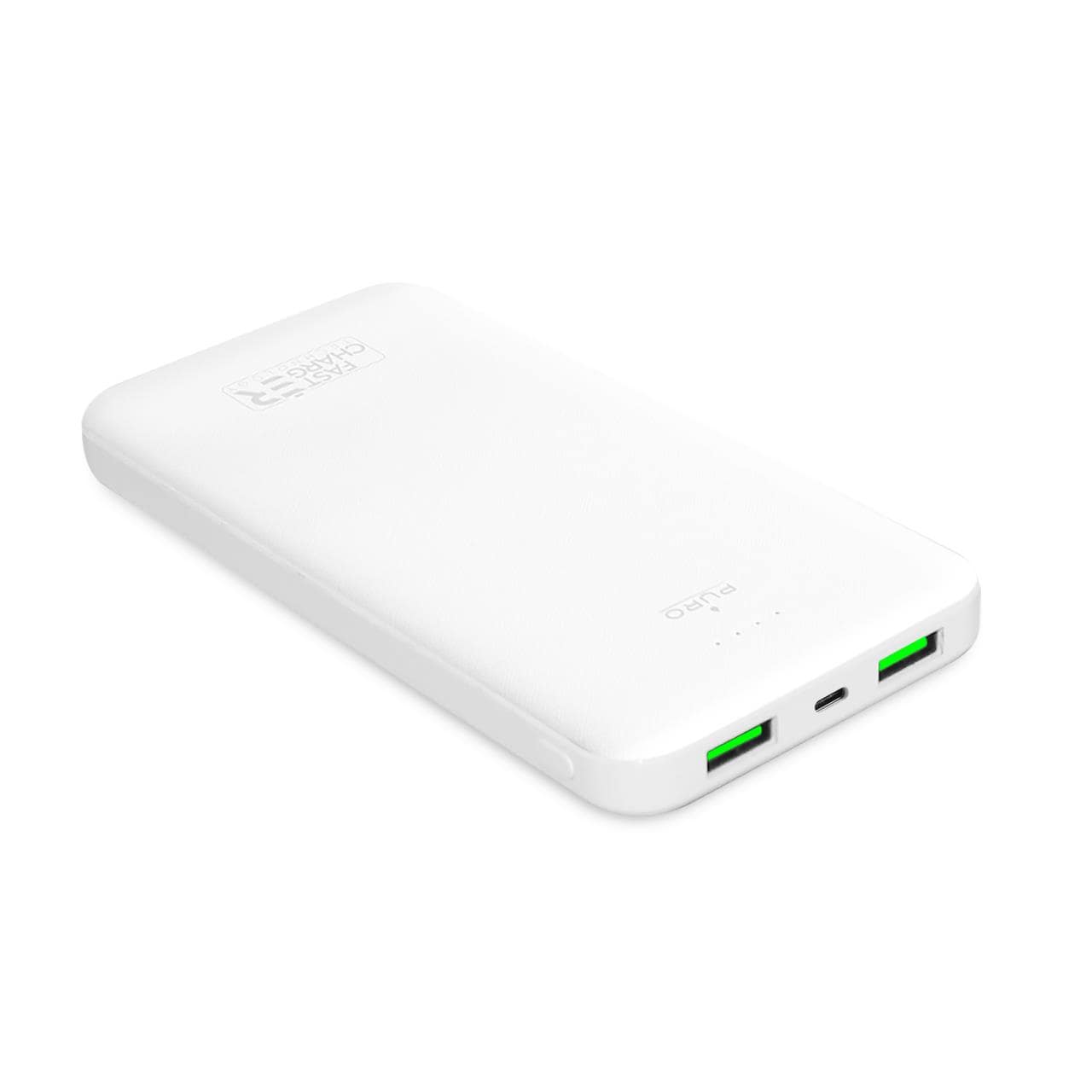 Power Banks – Powerbank 10000mAh USB-A USB-C 12W - white - Carlat