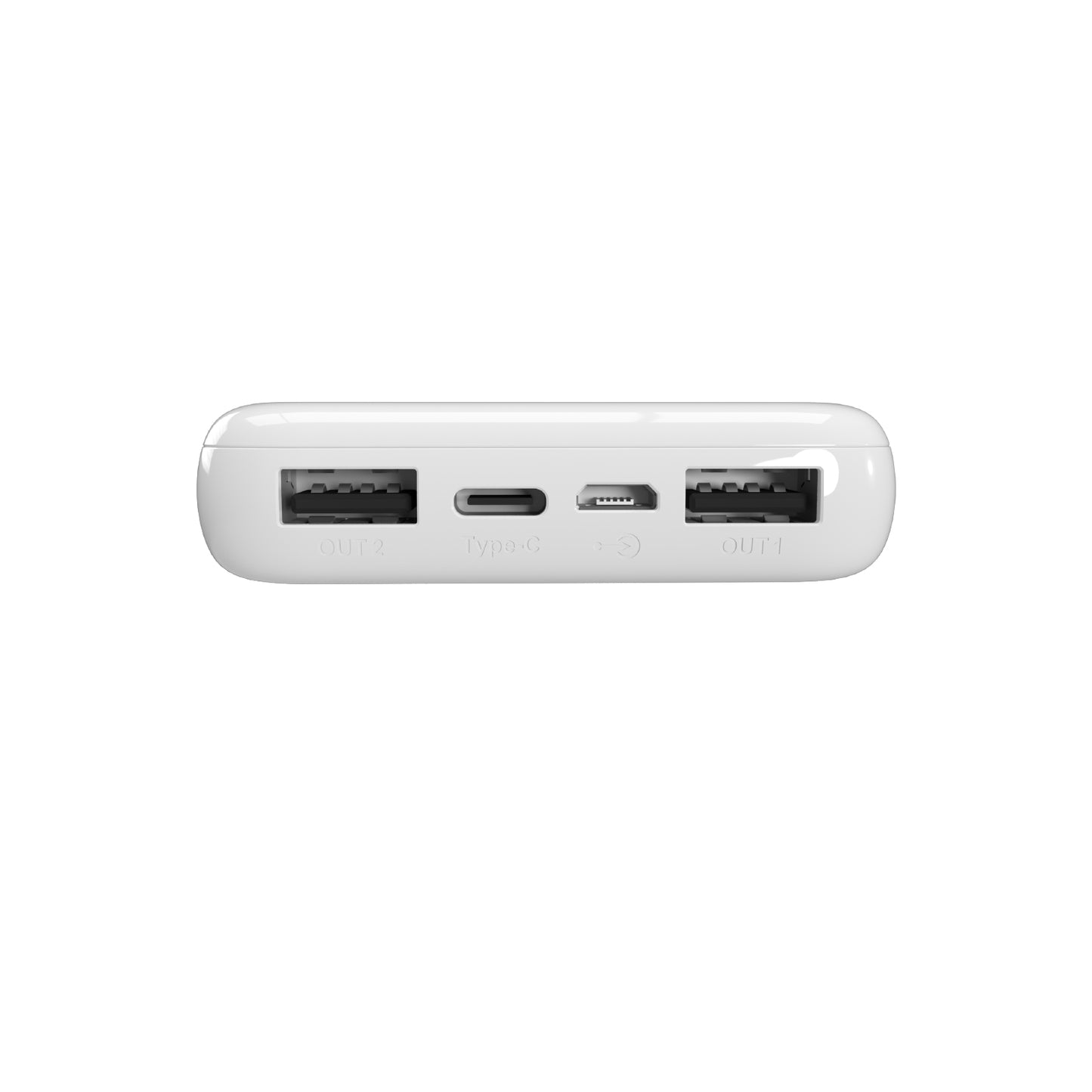 Power Banks – Powerbank 10000mAh USB-A USB-C 12W - white - Carlat