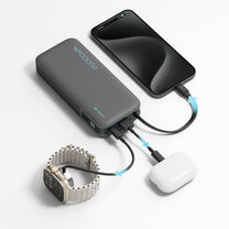 Power Banks – Powerbank 10000mAh USB-A USB-C with built-in cable - Carlat