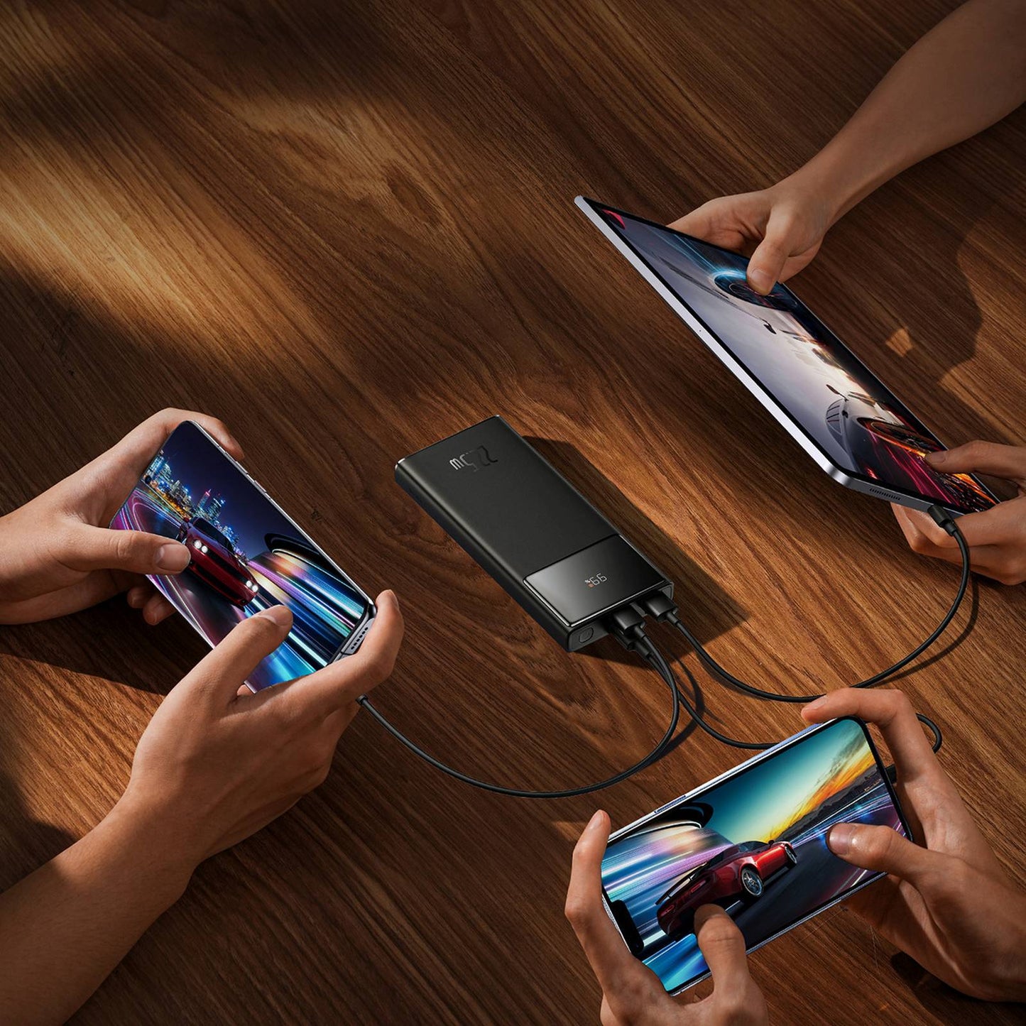 Power Banks – Powerbank 10000mAh USB-A USB-C with display cable - Carlat