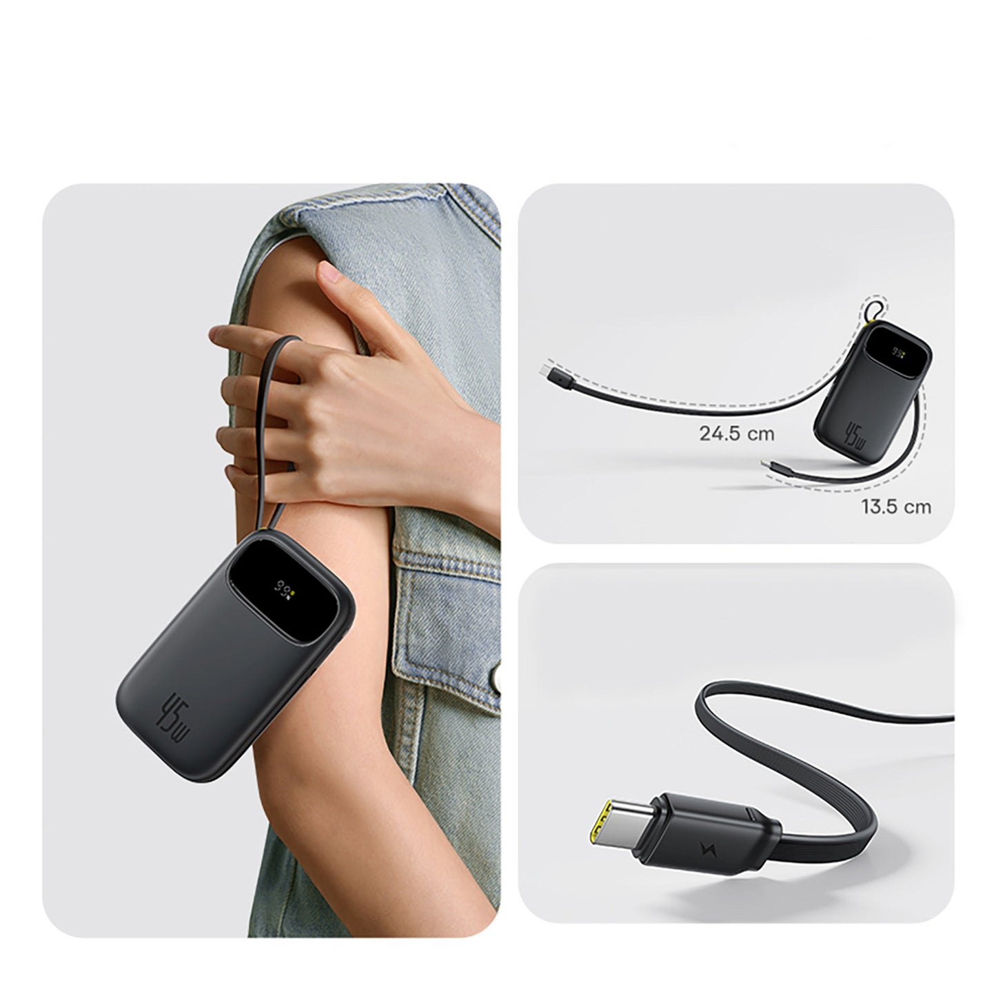 Power Banks – Powerbank 20000mAh 100W with display and built-in - Carlat