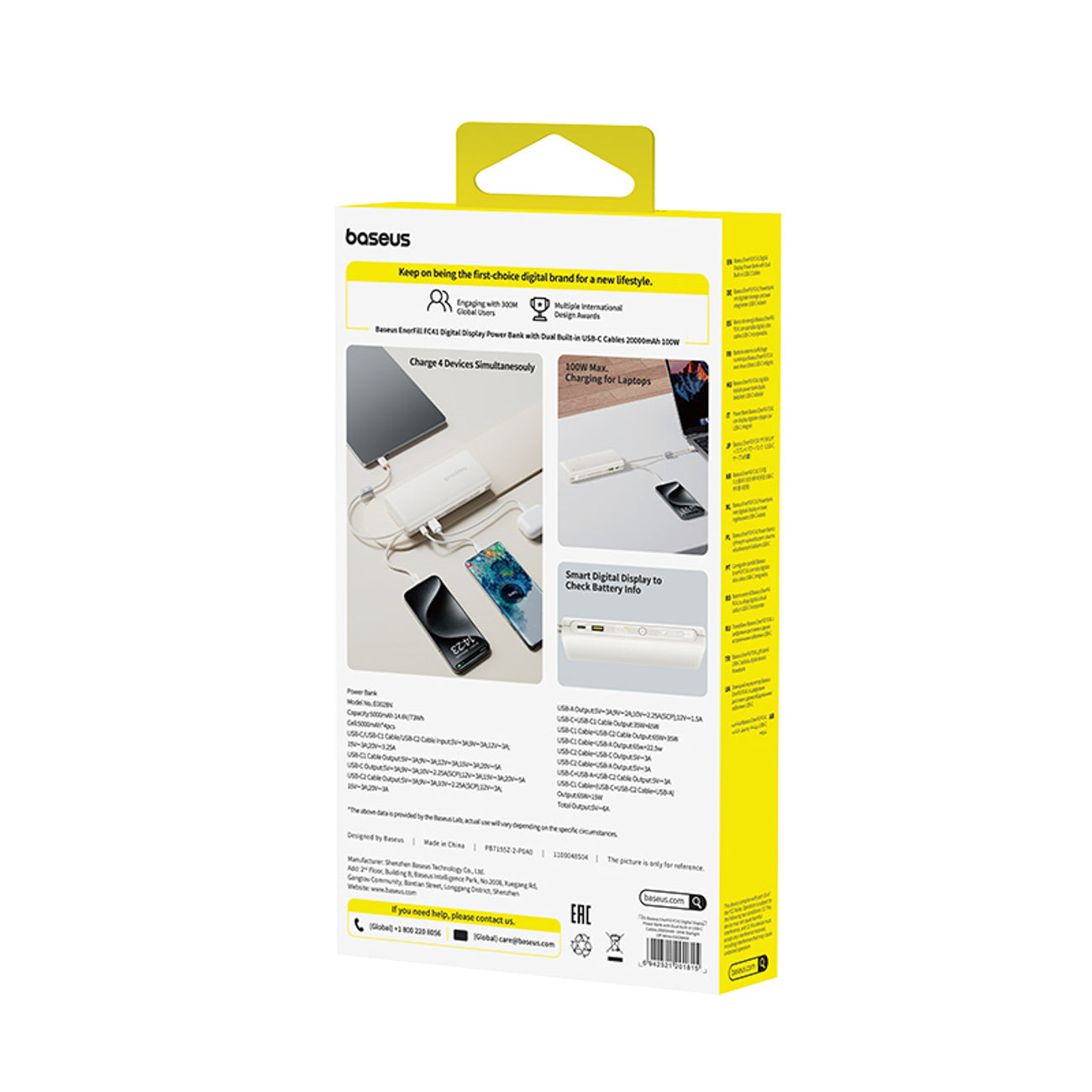 Power Banks – Powerbank 20000mAh 100W with display with two - Carlat