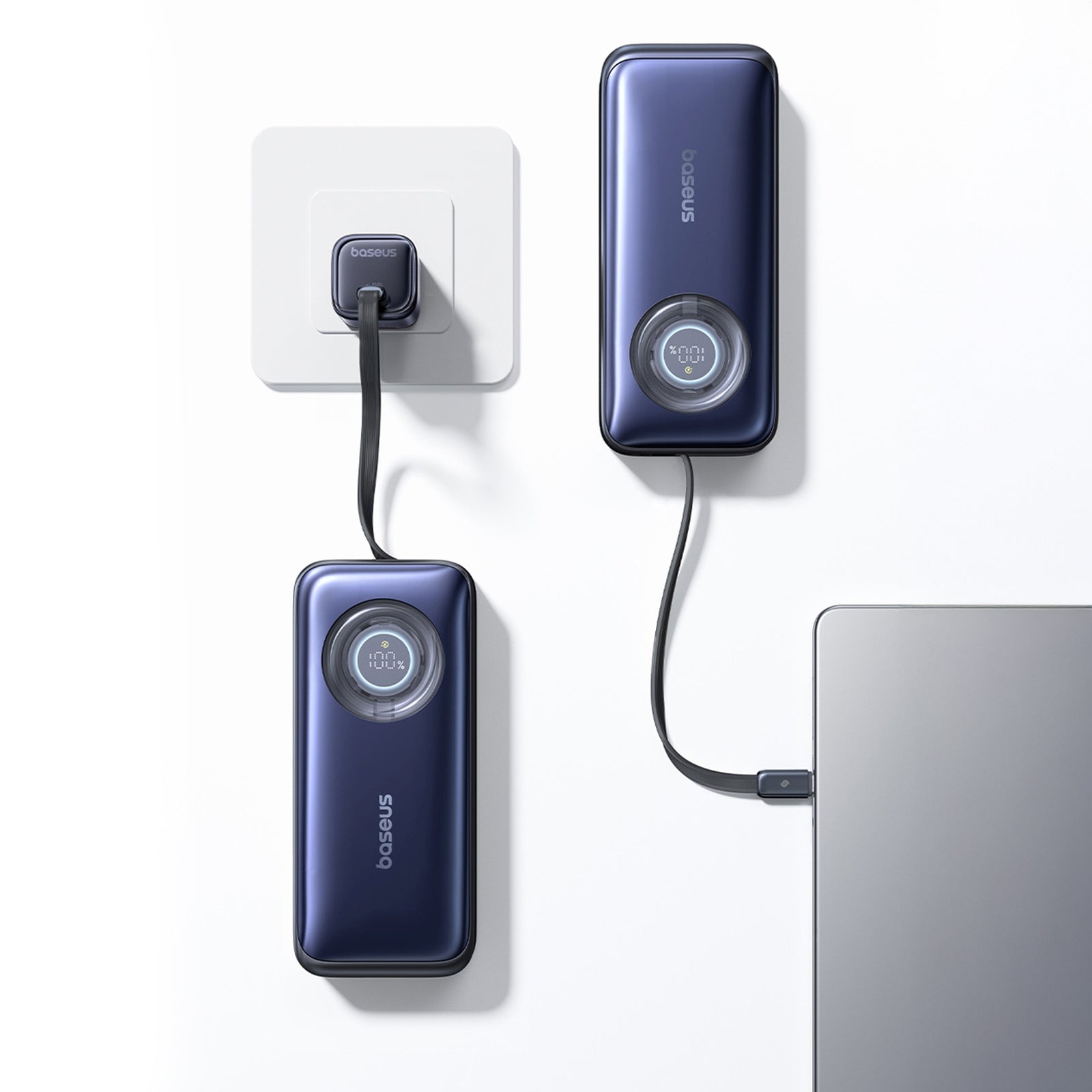 Power Banks – Powerbank 20000mAh 100W with retractable USB-C cables - Carlat