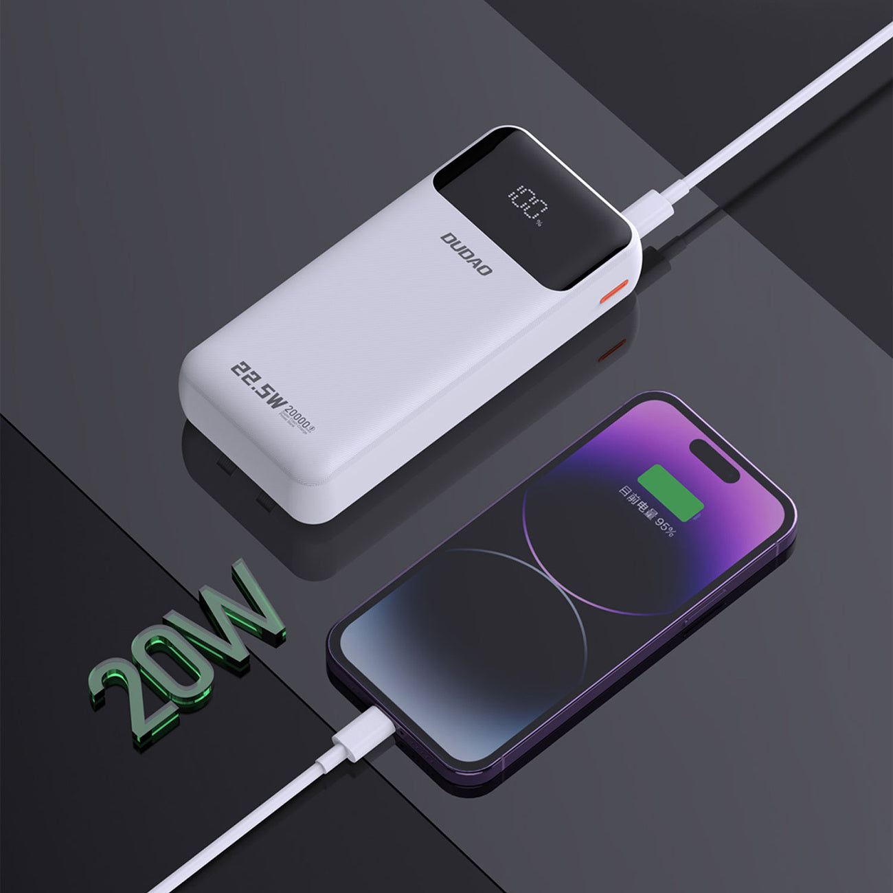Power Banks – Powerbank 20000mAh 22.5W PD USB-C USB-A with - Carlat