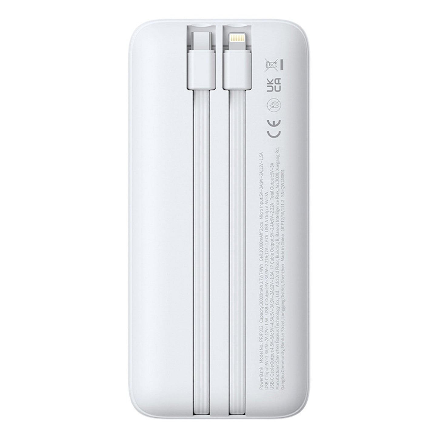 Power Banks – Powerbank 20000mAh 22.5W USB-A USB-C with built-in - Carlat