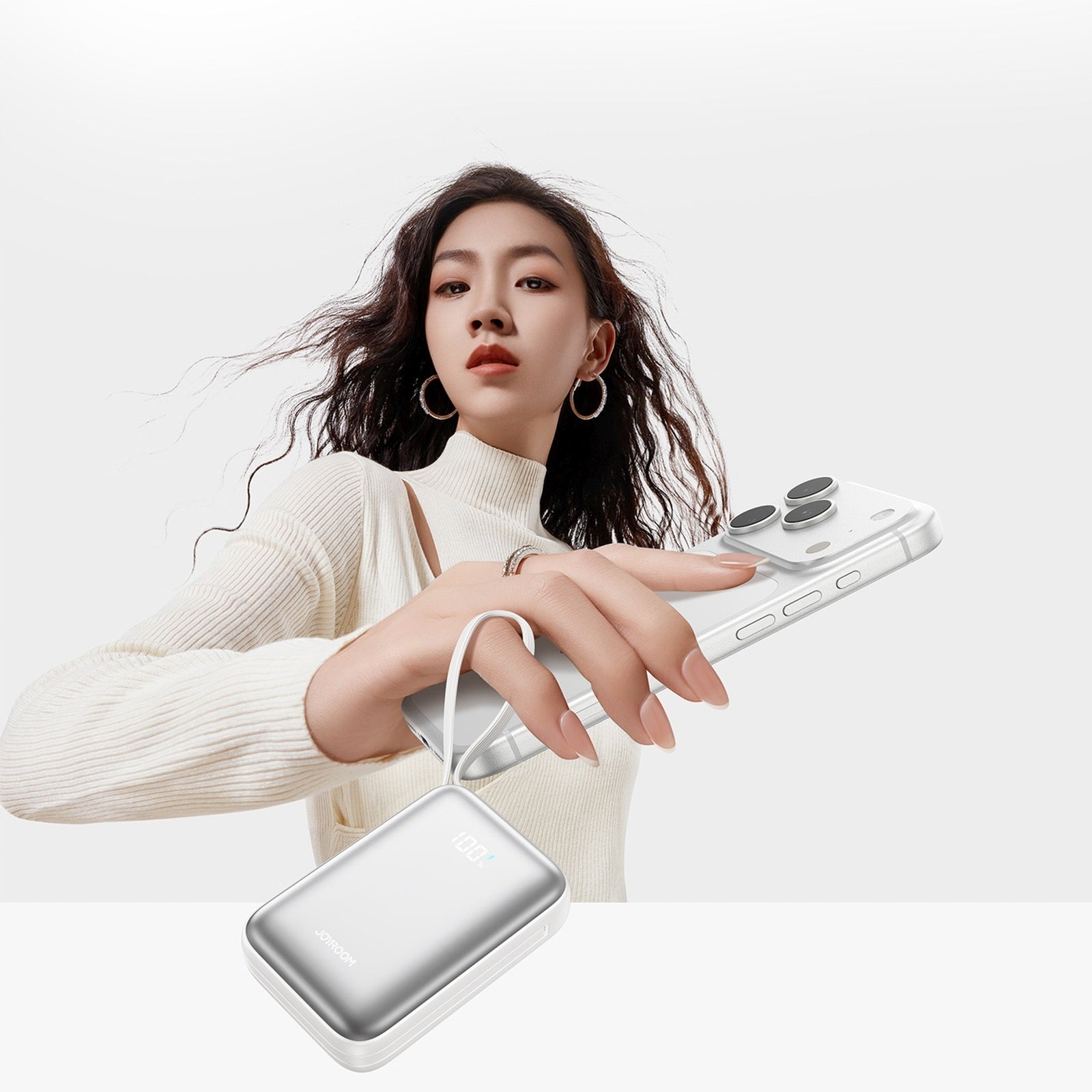 Power Banks – Powerbank 20000mAh 22.5W USB-C with double cable - Carlat