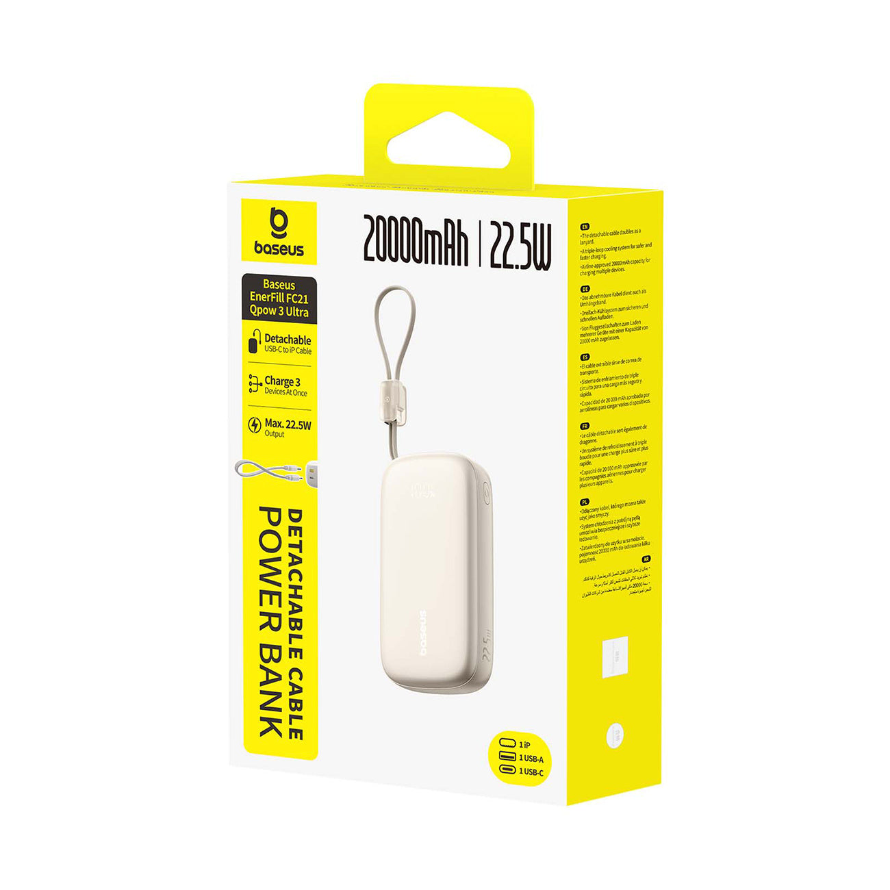 Power Banks – Powerbank 20000mAh 22.5W with display cable EnerFill - Carlat