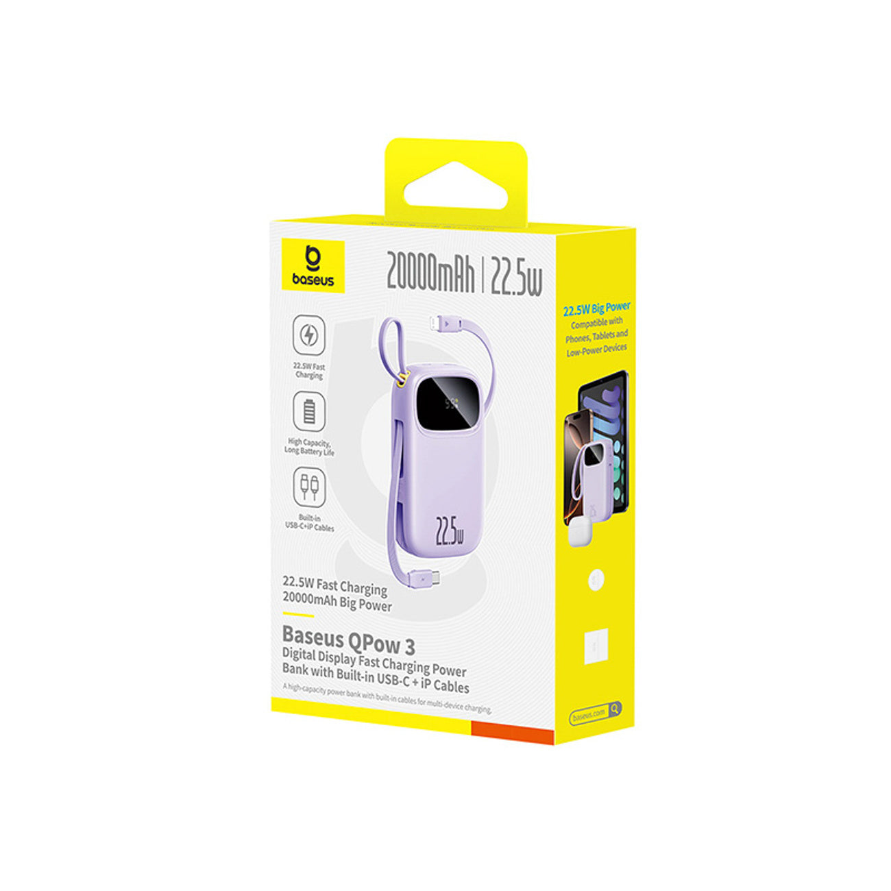 Power Banks – Powerbank 20000mAh 22.5W with display cable EnerFill - Carlat