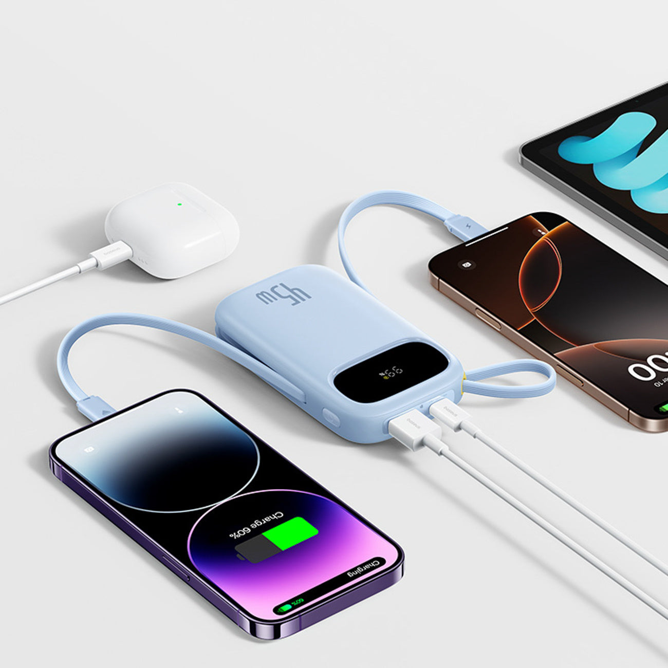 Power Banks – Powerbank 20000mAh 45W with display with USB-C - Carlat