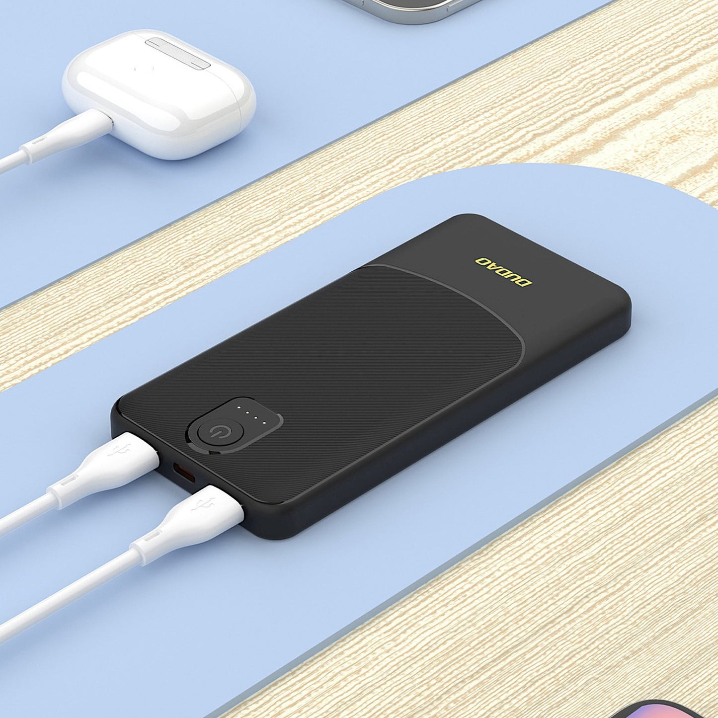 Power Banks – Powerbank 20000mAh USB-A K10Pro 2.4A - black - Carlat