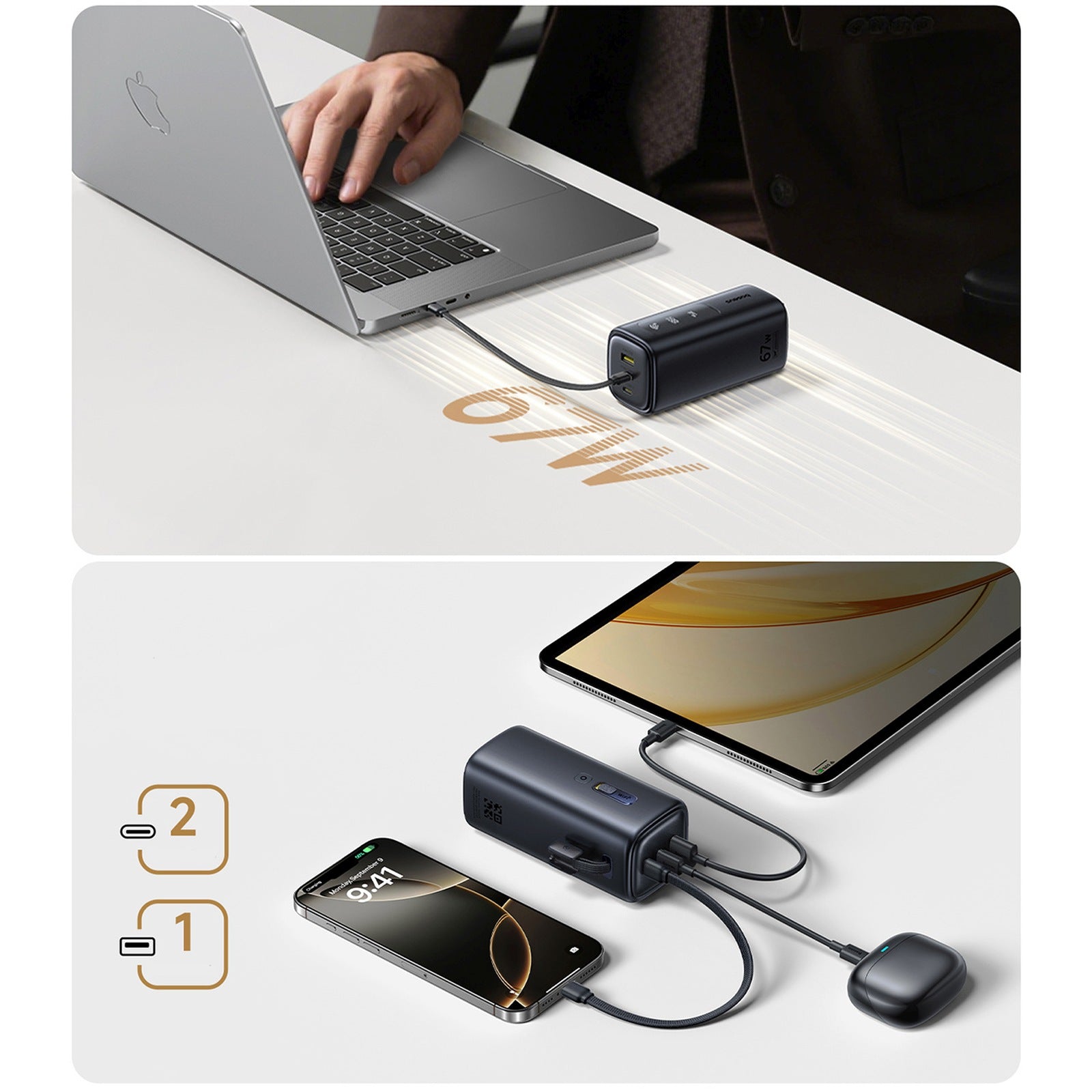 Power Banks – Powerbank 20000mAh USB-A USB-C with Wi-Fi function - Carlat