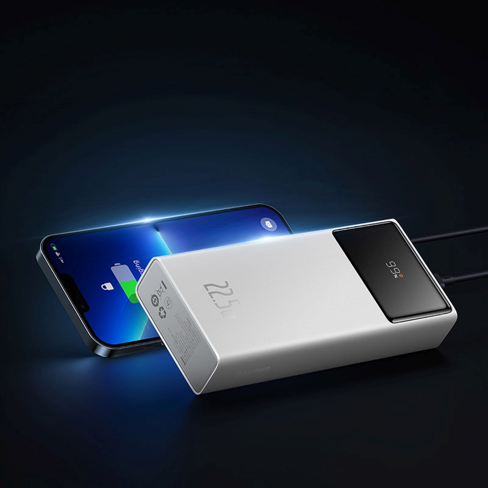 Power Banks – Powerbank 20000mAh USB-A USB-C with display cable - Carlat