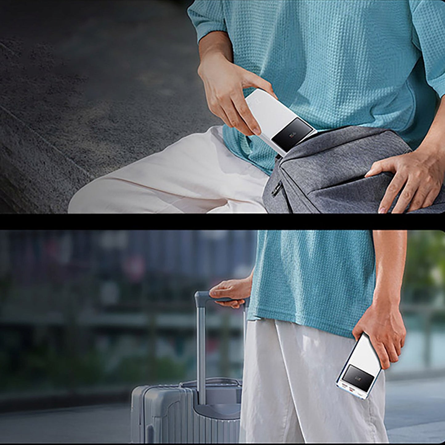 Power Banks – Powerbank 20000mAh USB-A USB-C with display cable - Carlat