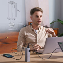 Power Banks – Powerbank 20000mAh USB-C USB-A 100W - gray - Carlat