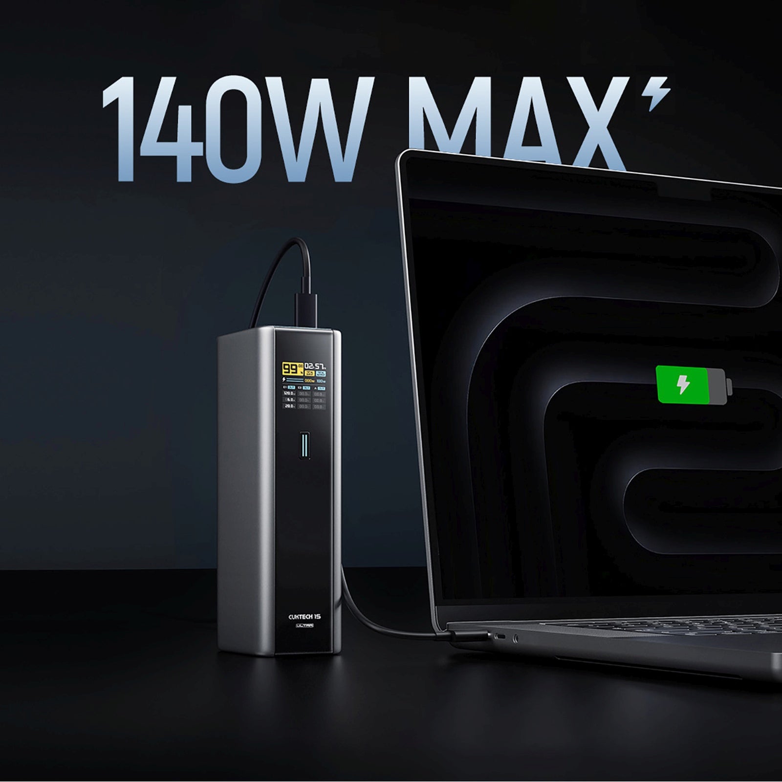 Power Banks – Powerbank 20000mAh USB-C USB-A 210W - gray - Carlat