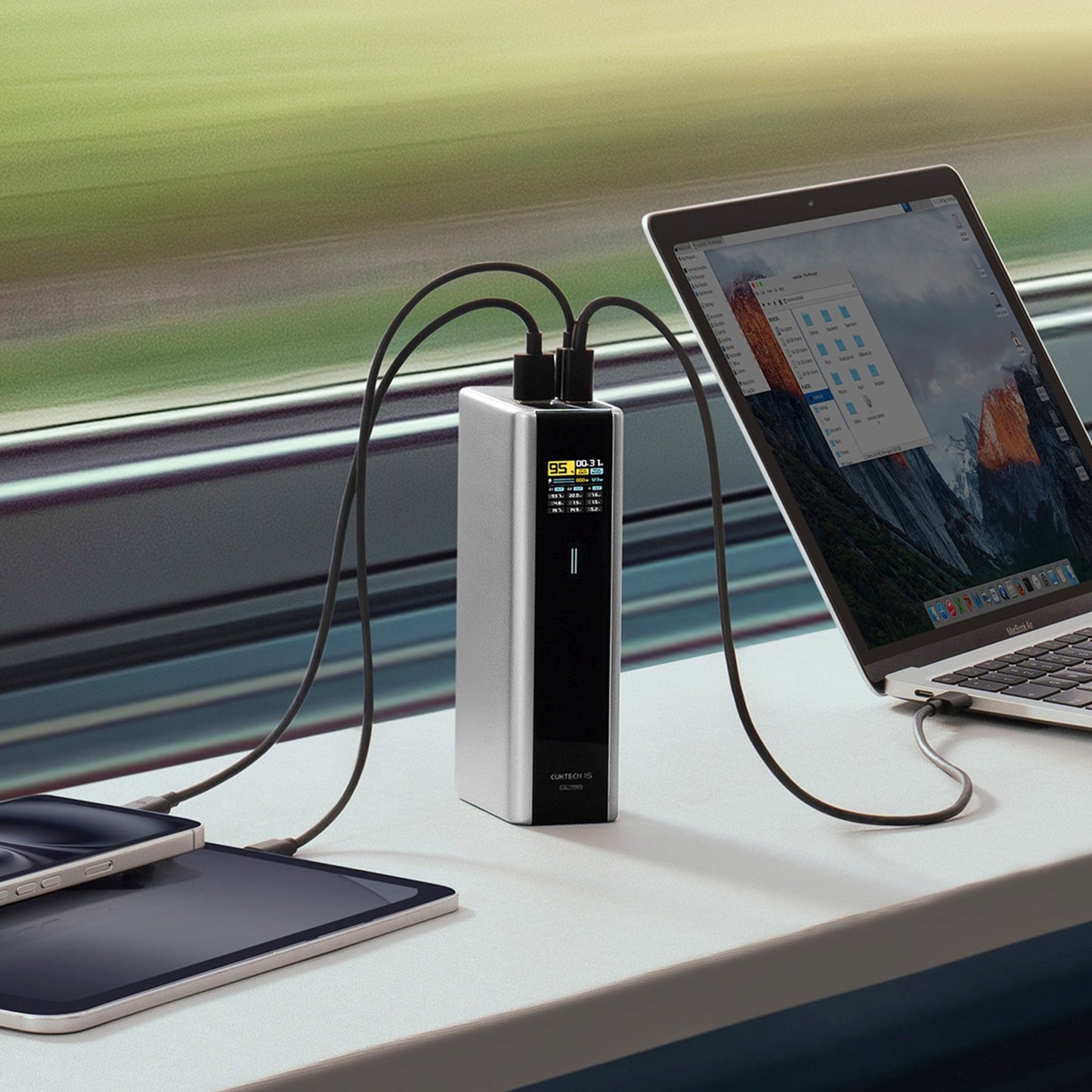 Power Banks – Powerbank 20000mAh USB-C USB-A 210W - gray - Carlat