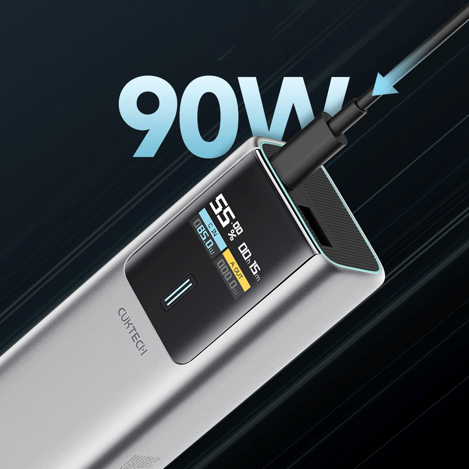 Power Banks – Powerbank 20000mAh USB-C USB-A 210W - gray - Carlat