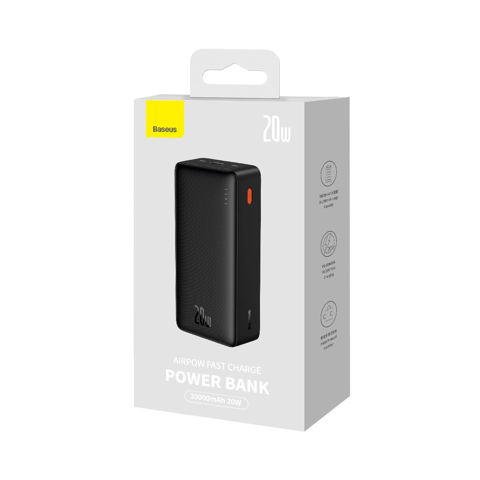 Power Banks – Powerbank 20W 30000mAh USB-A USB-C Airpow Fast - Carlat