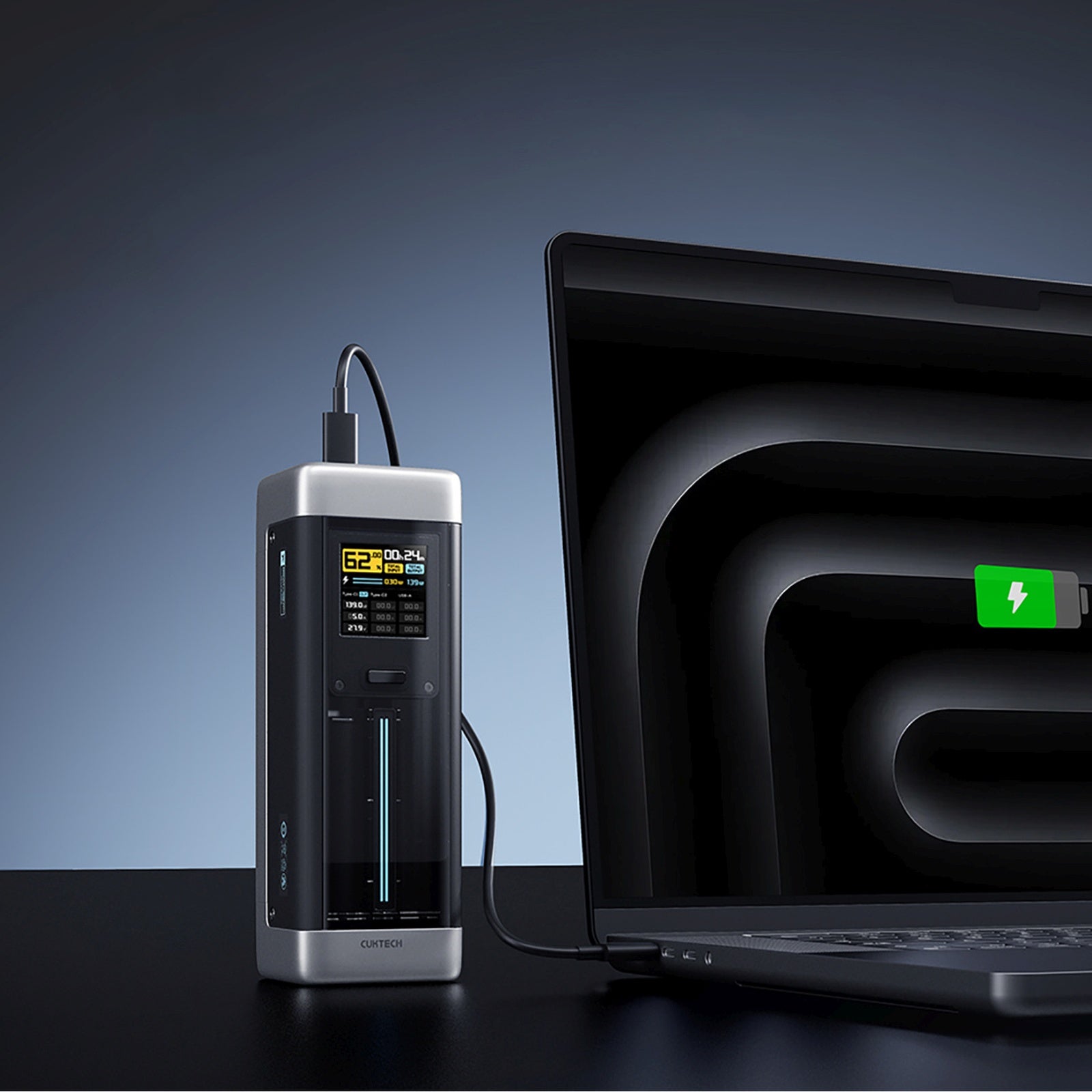 Power Banks – Powerbank 25000mAh USB-C USB-A 210W - black - Carlat
