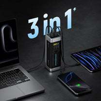 Power Banks – Powerbank 25000mAh USB-C USB-A 210W - black - Carlat