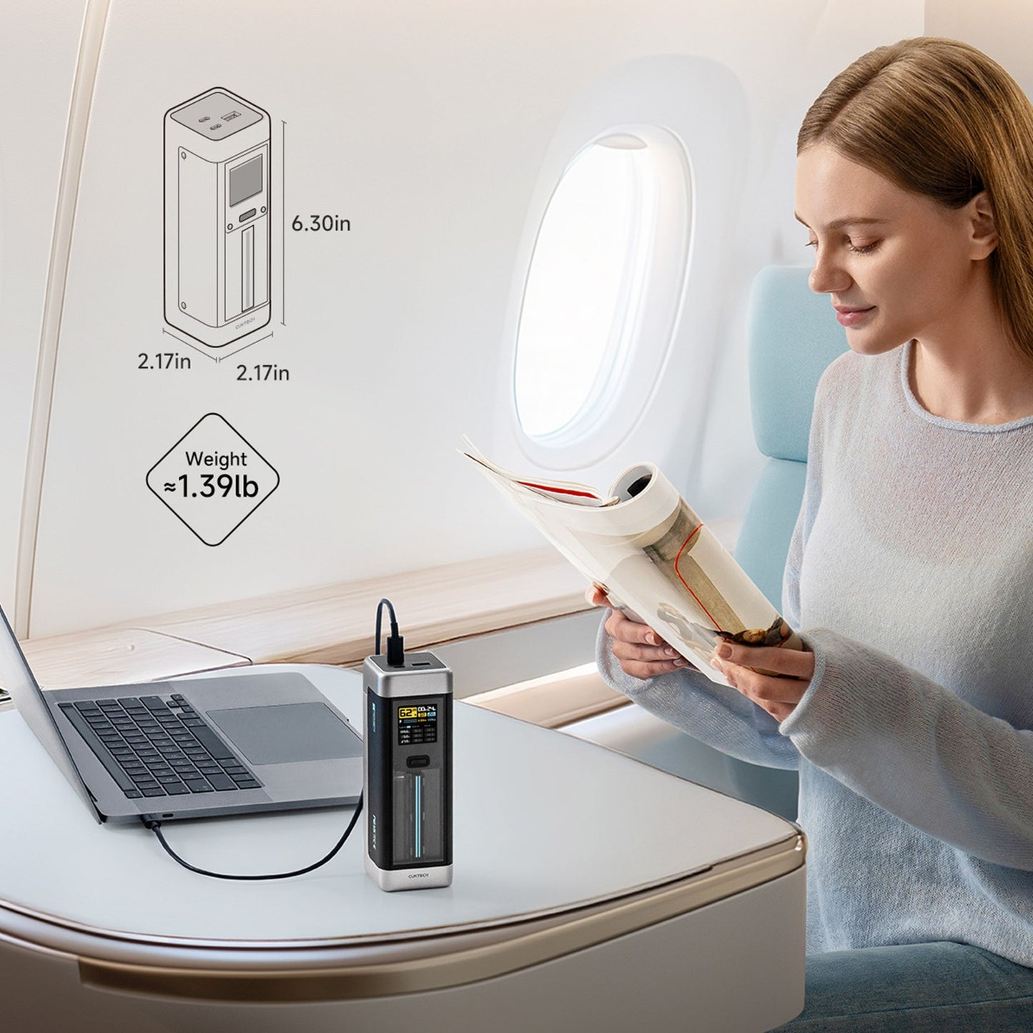 Power Banks – Powerbank 25000mAh USB-C USB-A 210W - black - Carlat