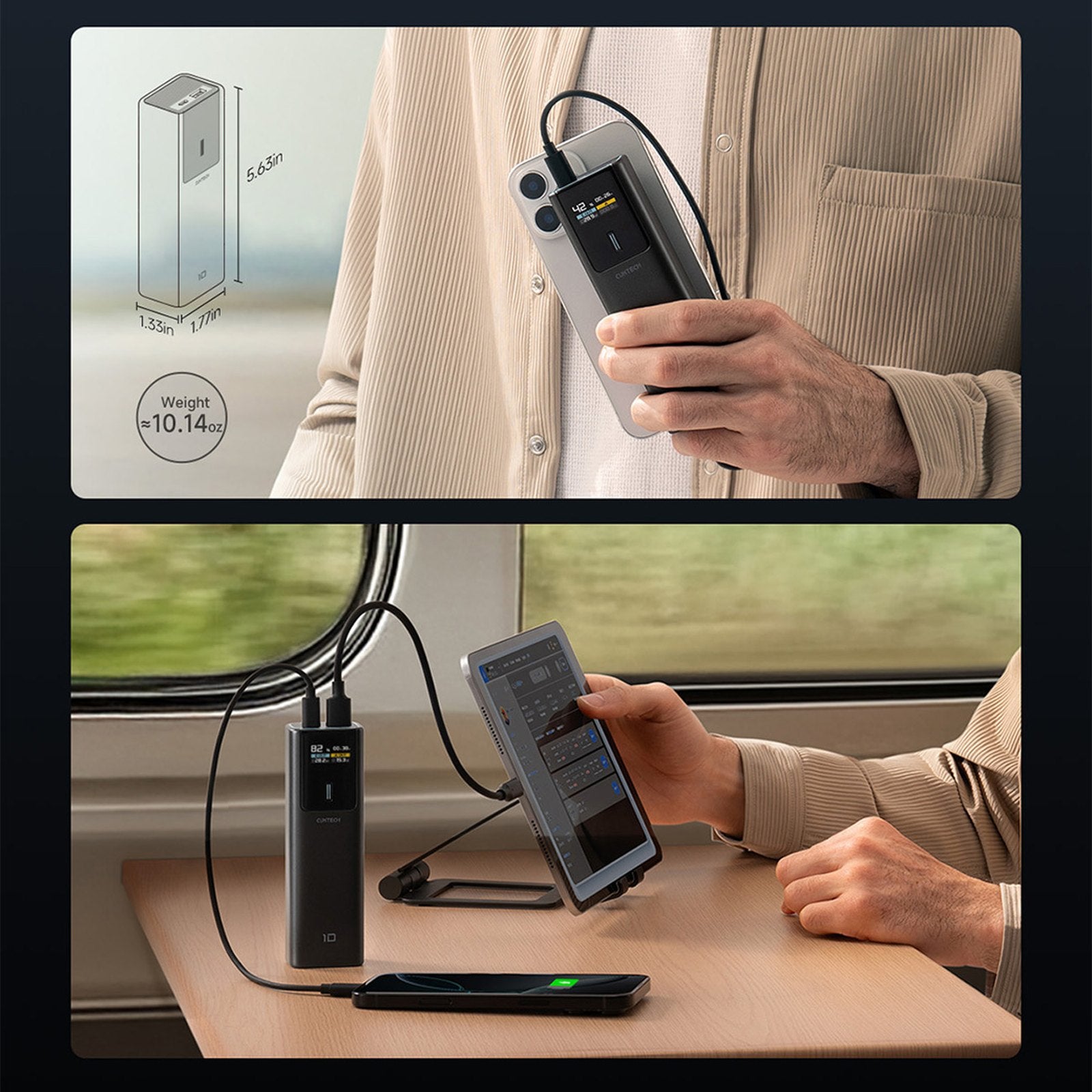 Power Banks – Powerbank 25000mAh USB-C USB-A 210W - black - Carlat