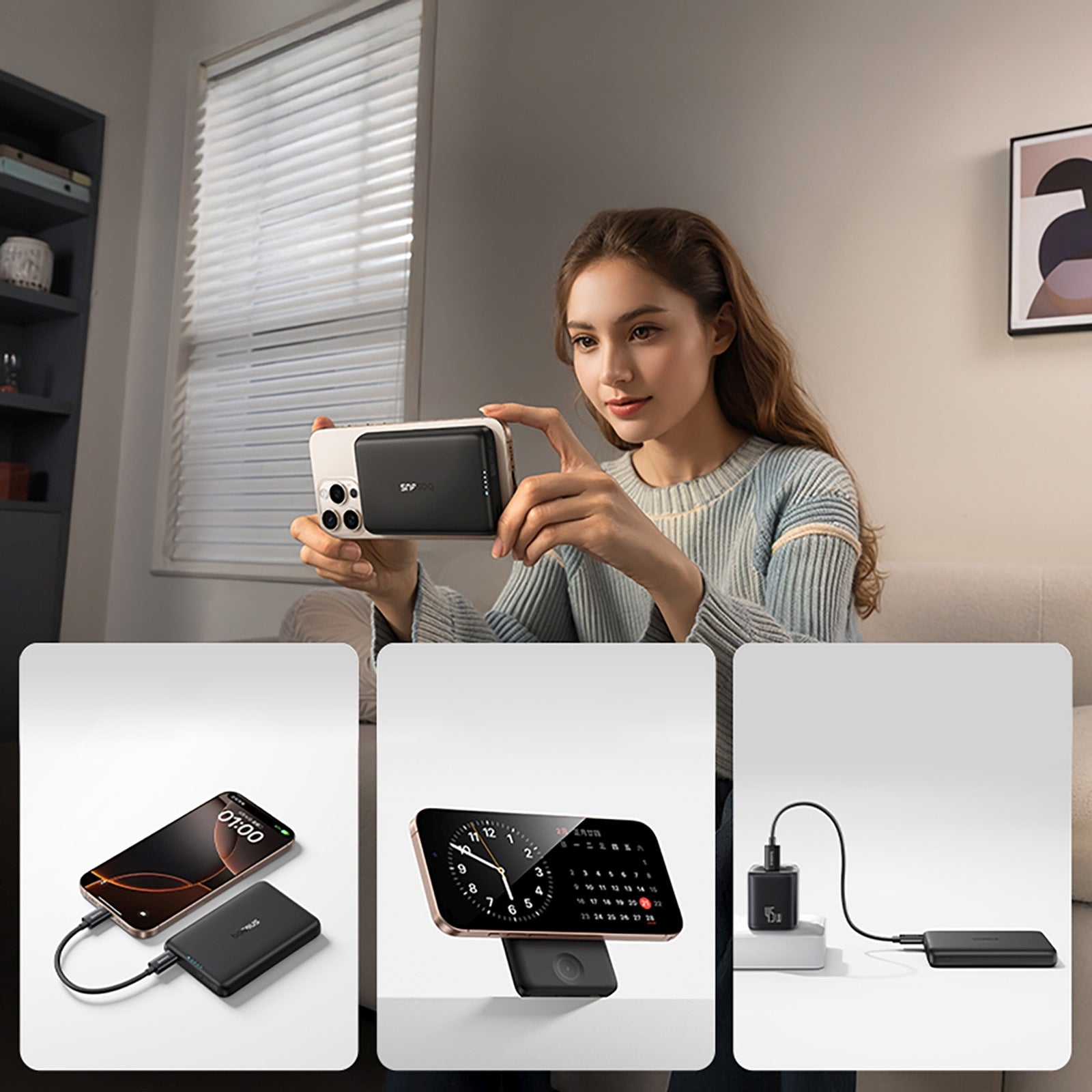 Power Banks – Powerbank 2in1 10000mAh USB-C for iPhone Apple - Carlat