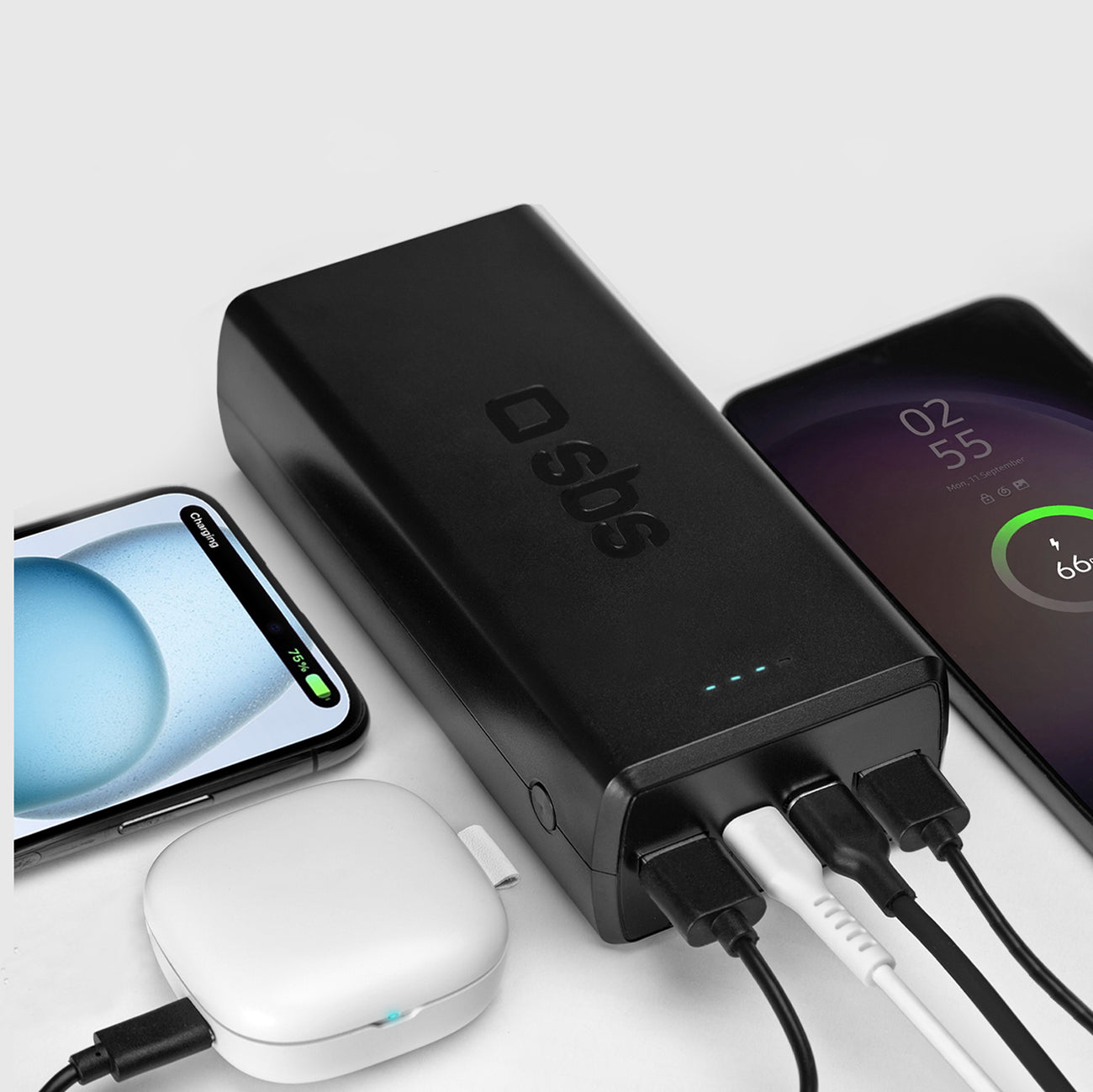Power Banks – Powerbank 30000 mAh USB-C USB-A - black - Carlat