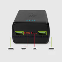 Power Banks – Powerbank 30000 mAh USB-C USB-A - black - Carlat