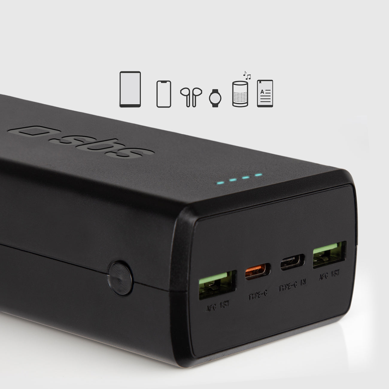 Power Banks – Powerbank 30000 mAh USB-C USB-A - black - Carlat