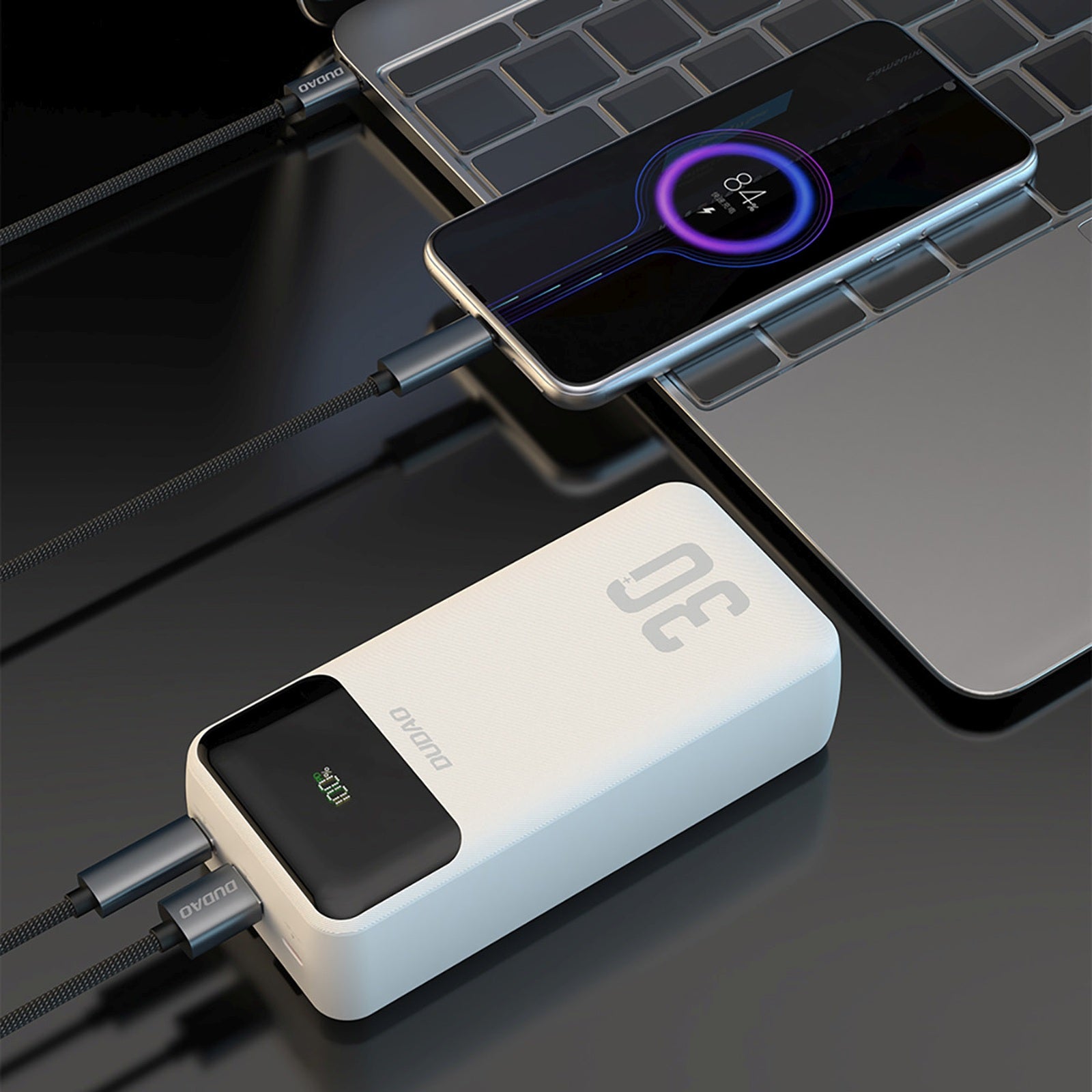 Power Banks – Powerbank 30000mAh USB-A USB-C K15Max PD 22.5W - Carlat