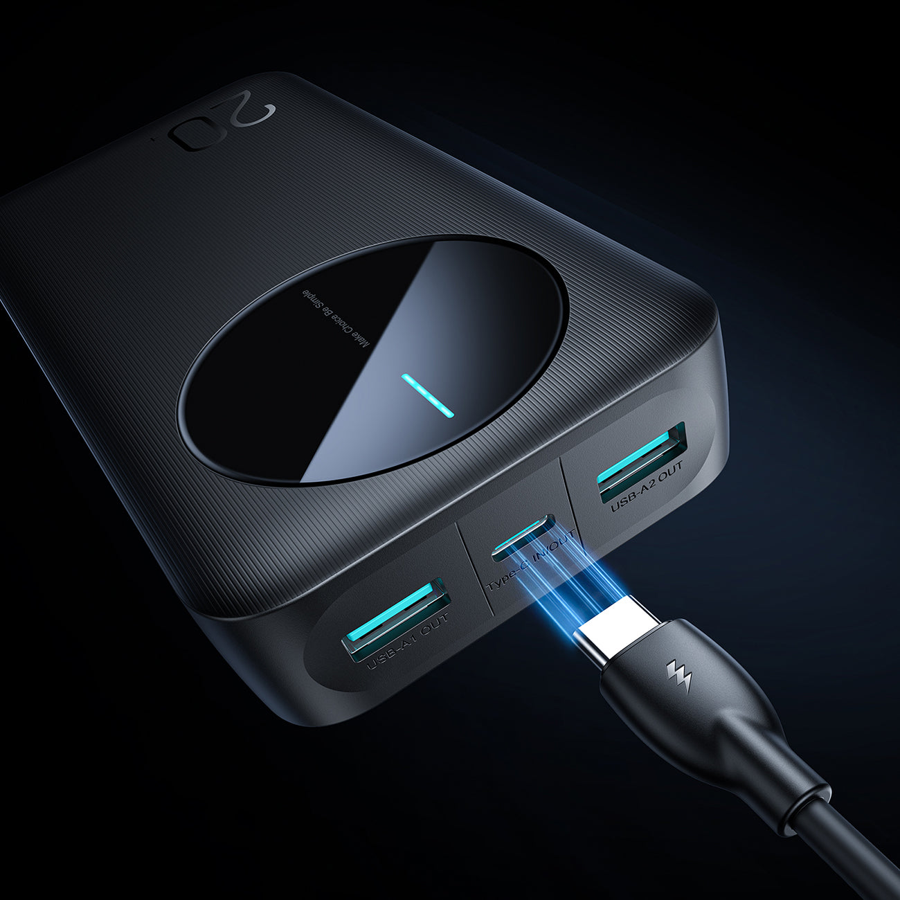 Power Banks – Powerbank JR-PBF14 20000mAh 2.4A 2x USB-A 1x - Carlat
