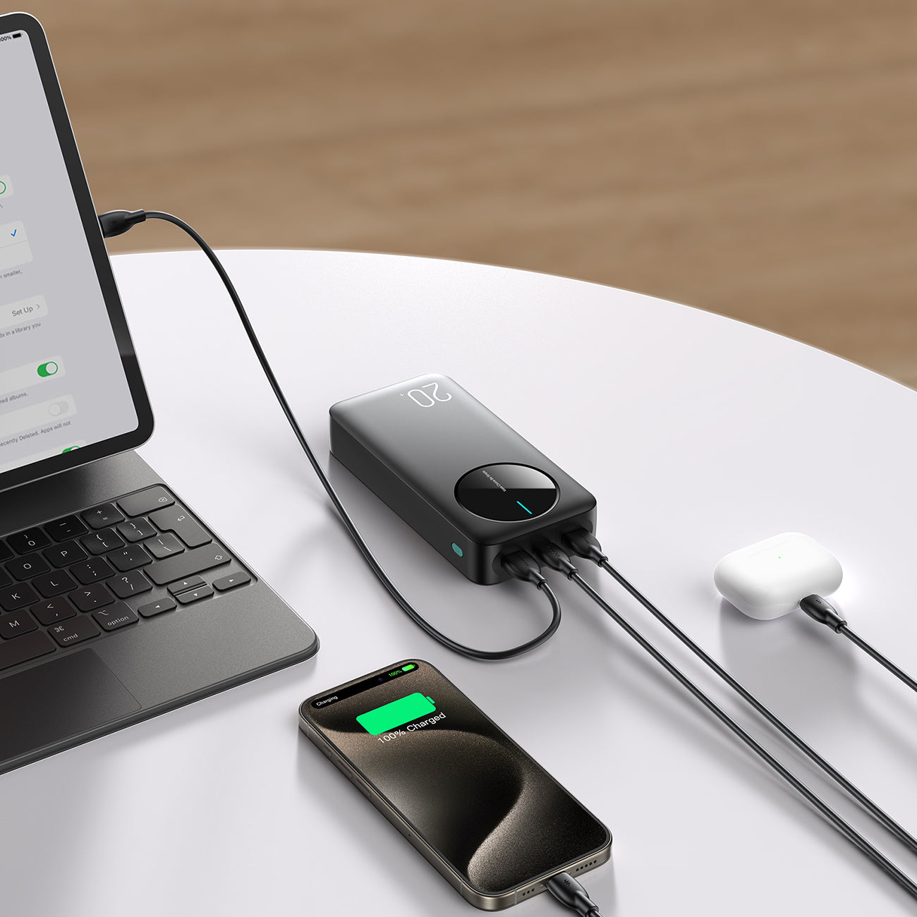 Power Banks – Powerbank JR-PBF14 20000mAh 2.4A 2x USB-A 1x - Carlat