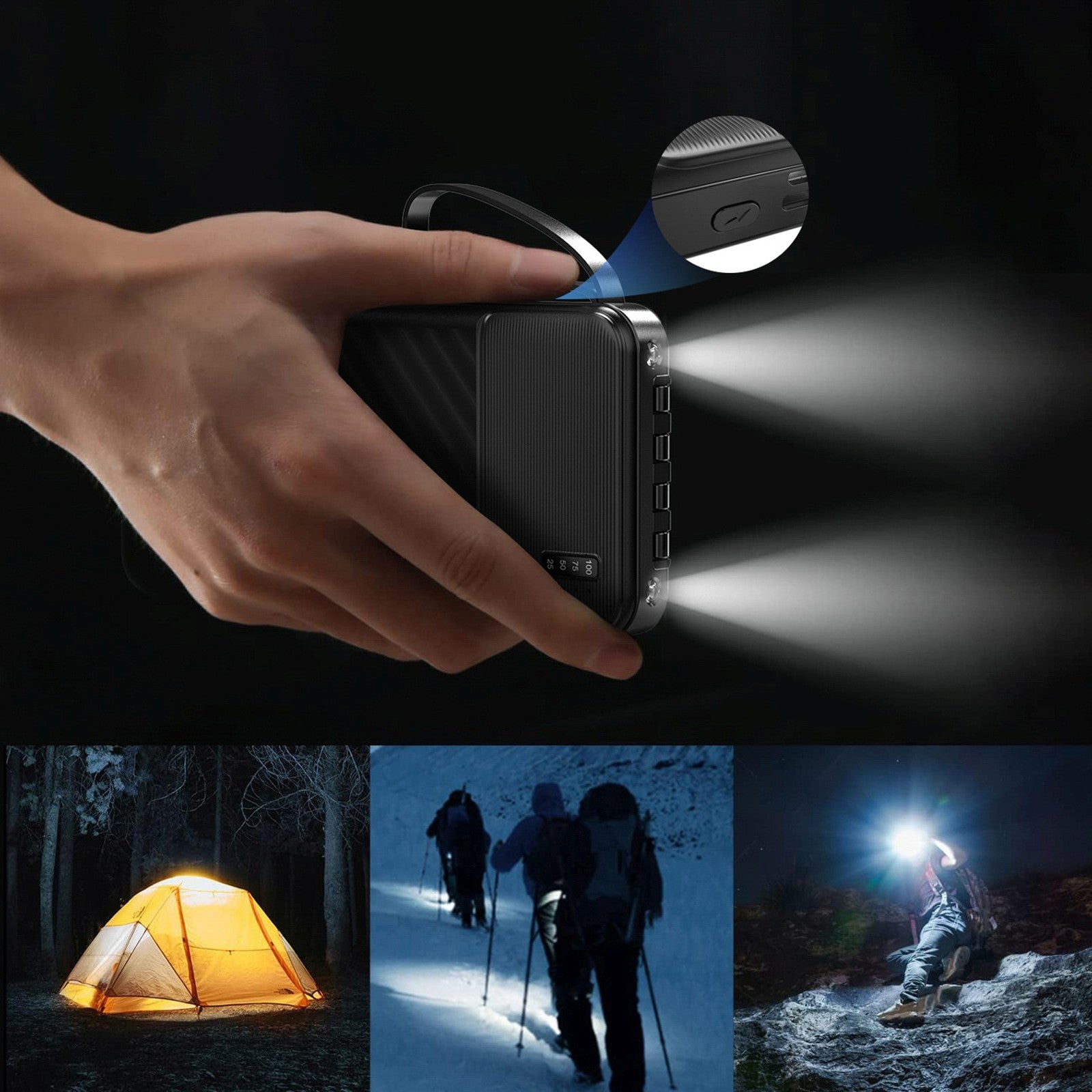 Power Banks – Powerbank K11 10000mAh with built-in cables - Carlat