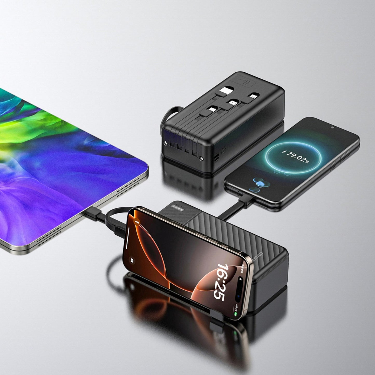 Power Banks – Powerbank K11 Max 30000mAh with built-in cables - Carlat