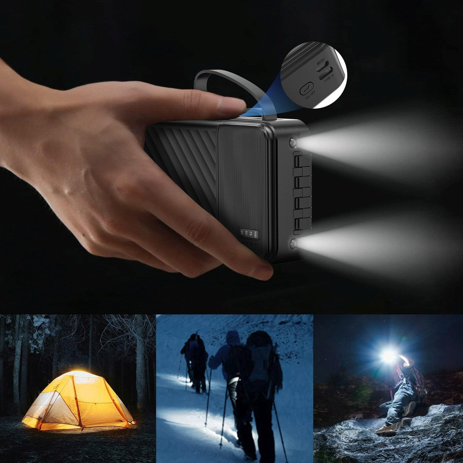 Power Banks – Powerbank K11 Max 30000mAh with built-in cables - Carlat